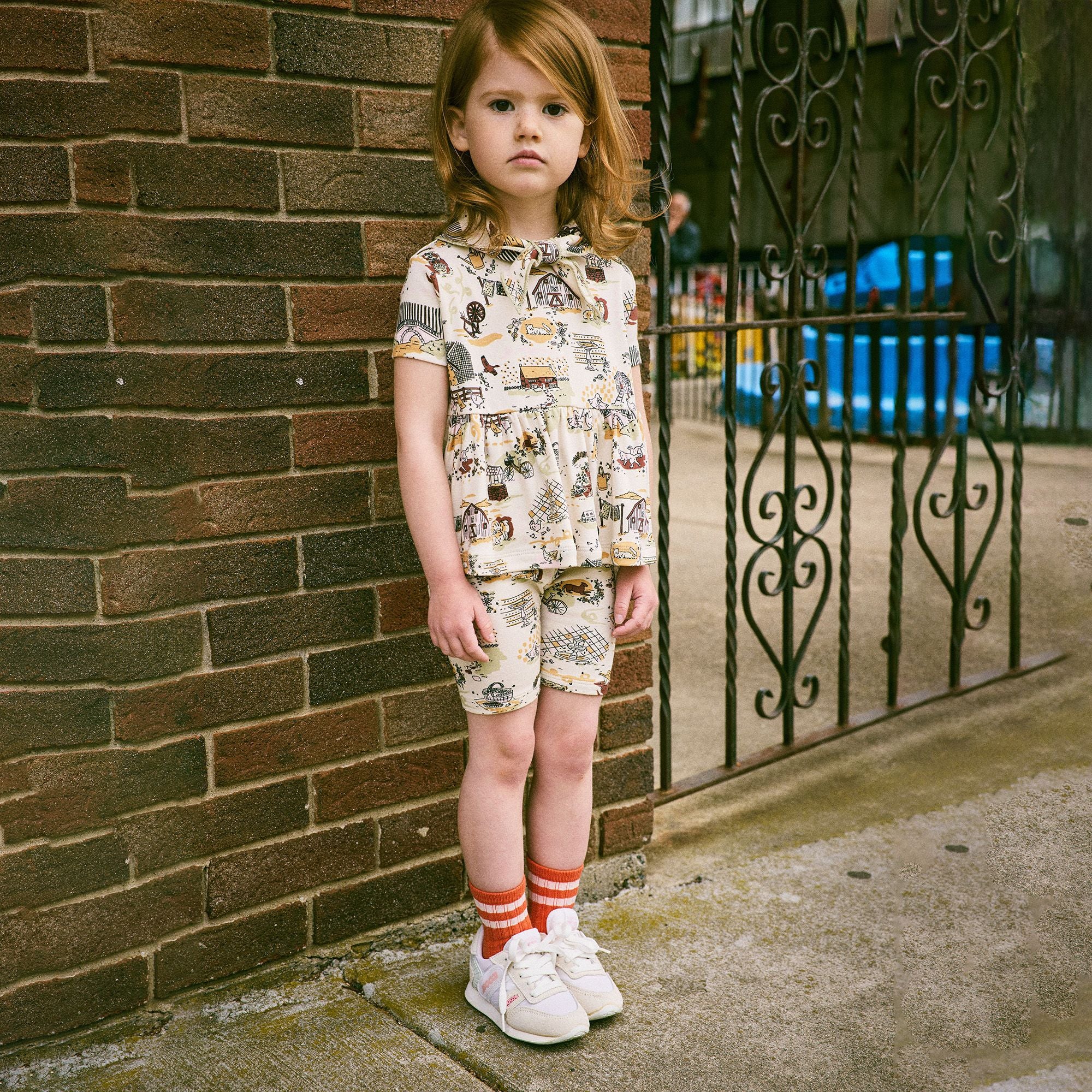Misha & Puff-Girls Scout Peplum Top Marzipan Storyland