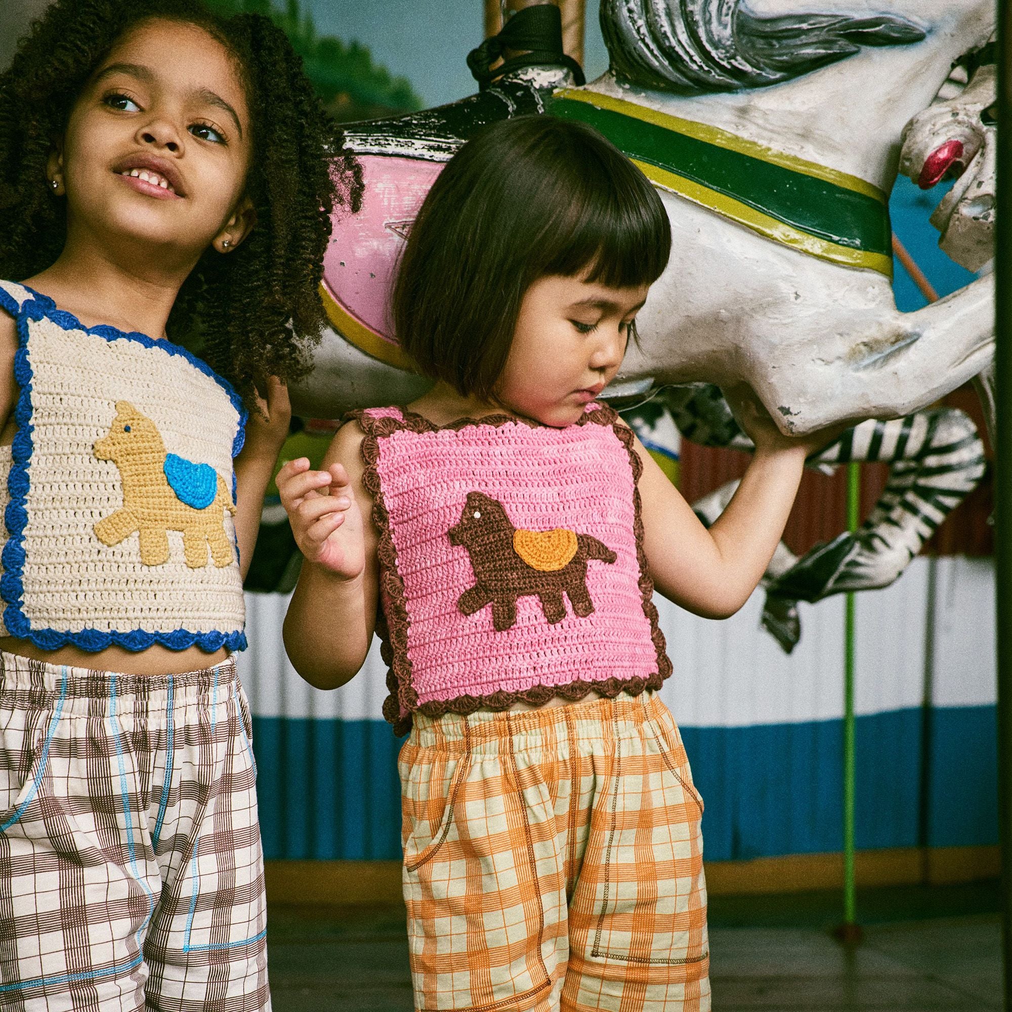 Misha & Puff-Crochet Horse Top Azalea