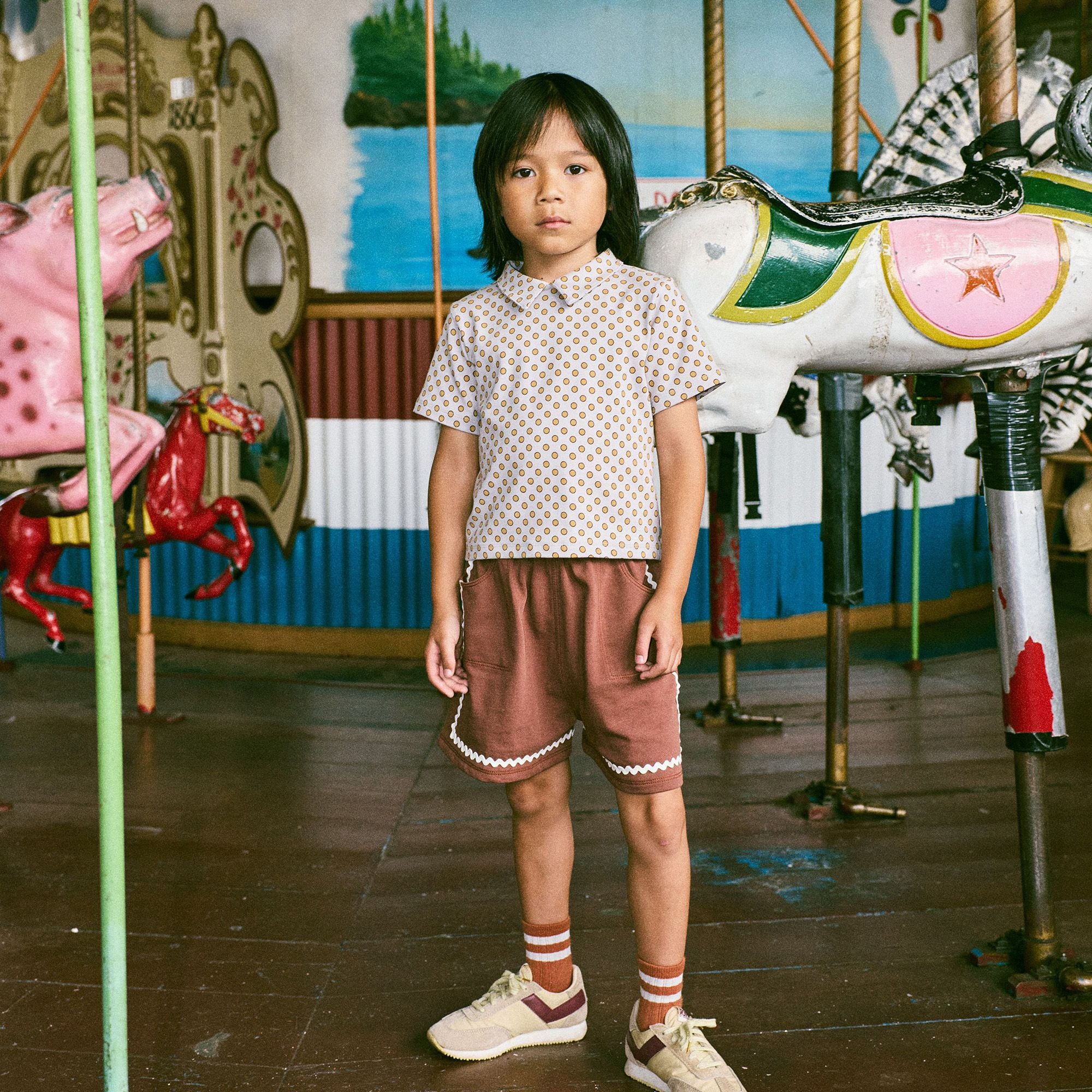 Misha & Puff-Rickrack Camp Short Cola