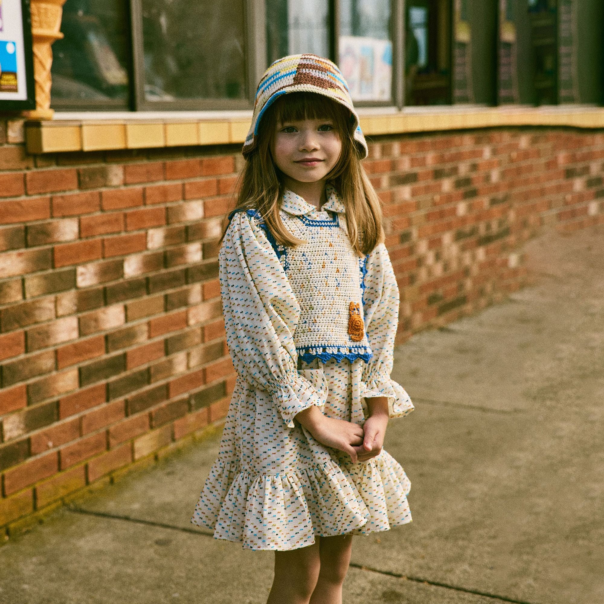 Misha & Puff-Cat Topanga Popover Seashore Confetti