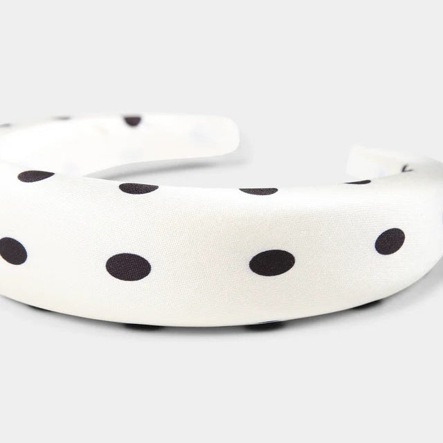 Self Portrait-CREAM POLKA DOT HEADBAND