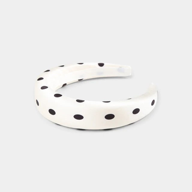 Self Portrait-CREAM POLKA DOT HEADBAND