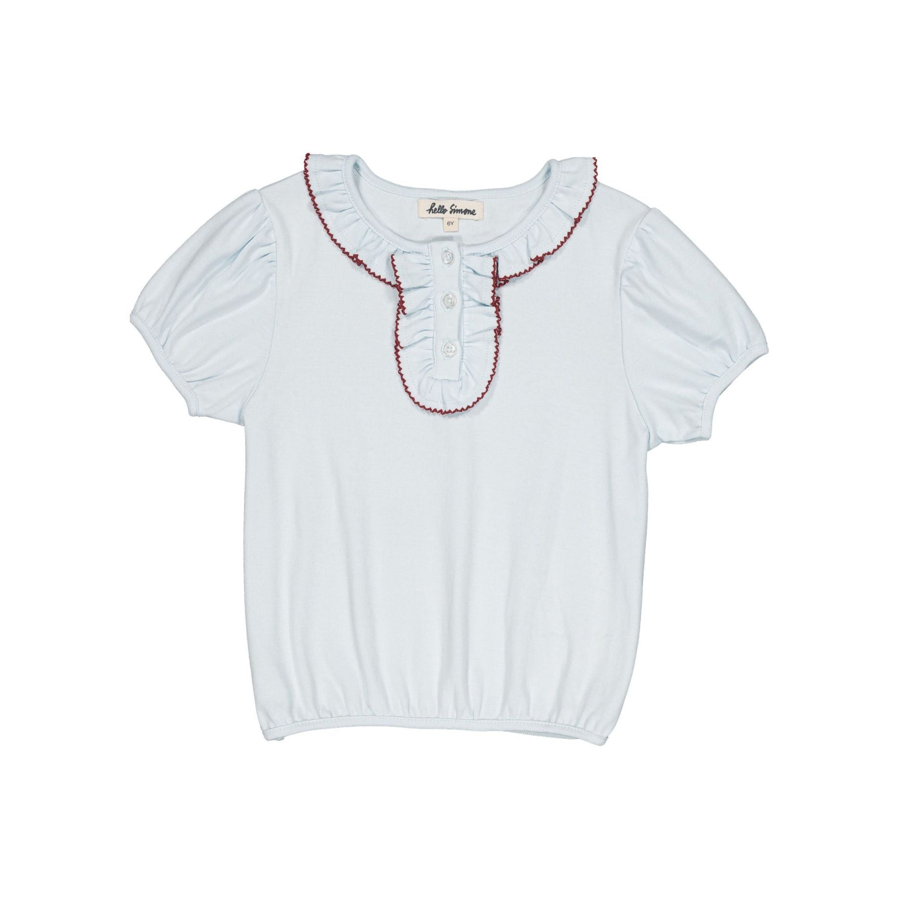 Hello Simone-Girls Paquerette Top Ice Blue