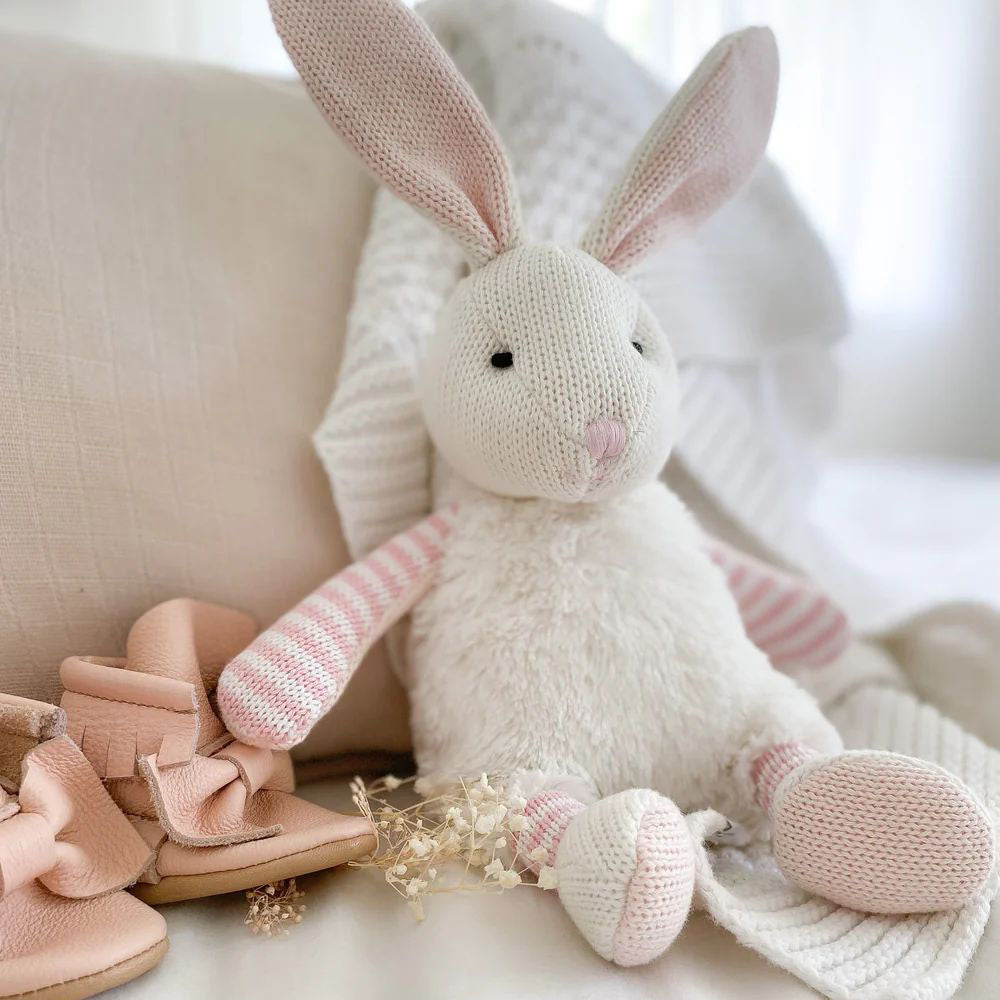Mon Ami-Floppy Bunny - Pink