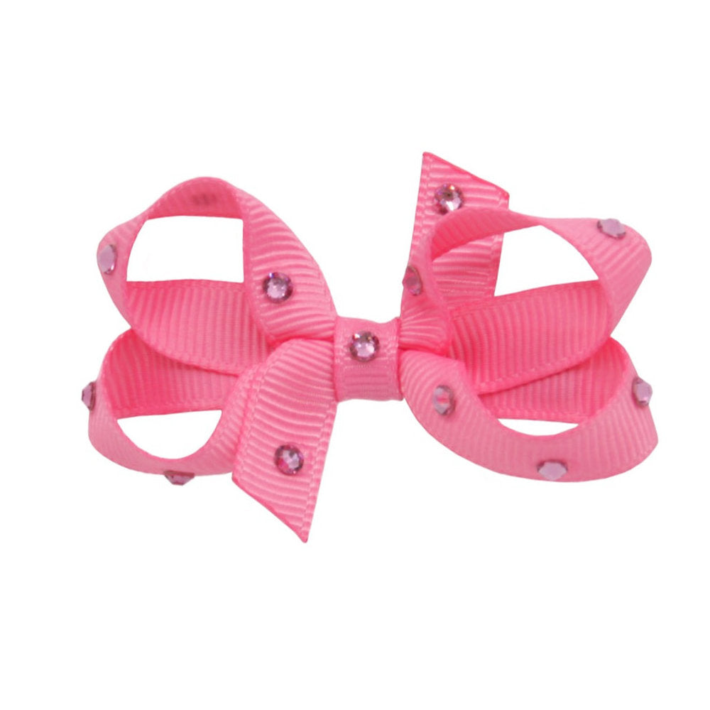 Olilia-Small Classic Bow-Hot Pink
