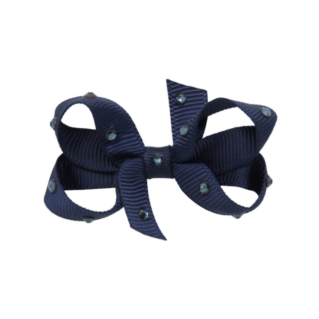 Olilia-Small Classic Bow-Navy