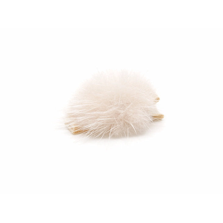 Olilia-Small Mink Puff Clip-Nude