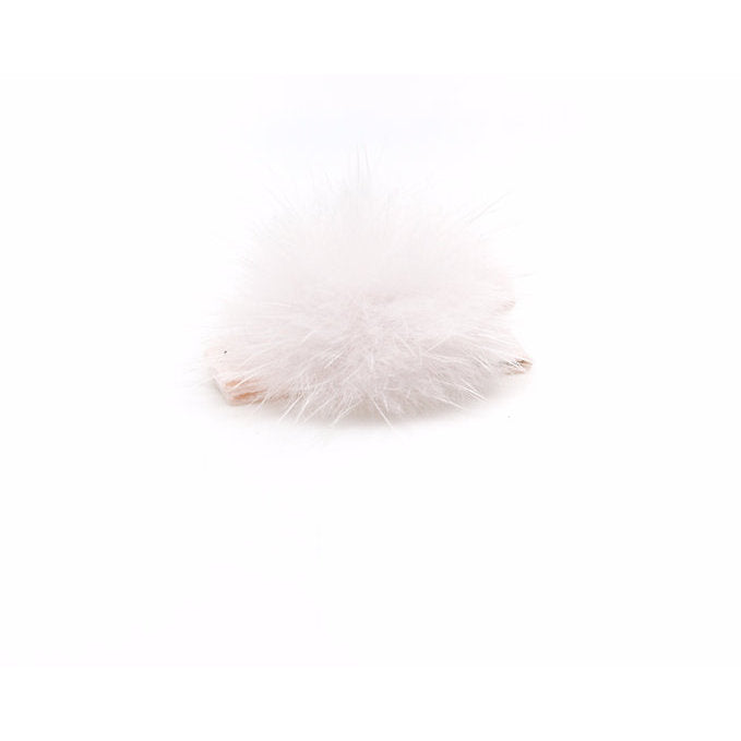 Olilia-Small Mink Puff Clip-Sideshow Rose