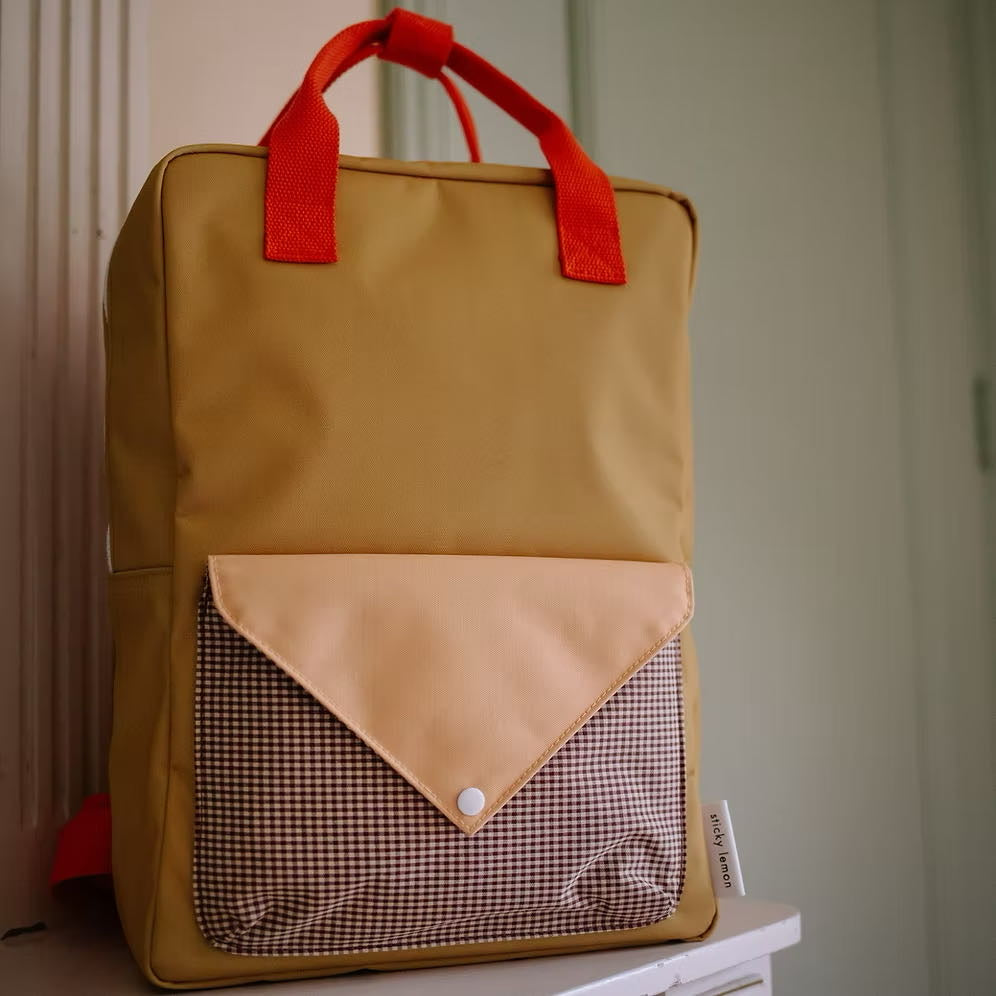 Sticky Lemon backpack large | lemon tree | envelope | bookworm green