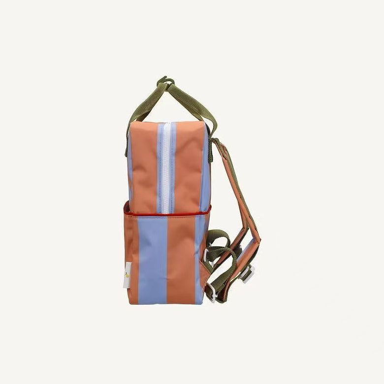 Sticky Lemon backpack medium | lemon tree | stripes | cloud blue + maple whirl