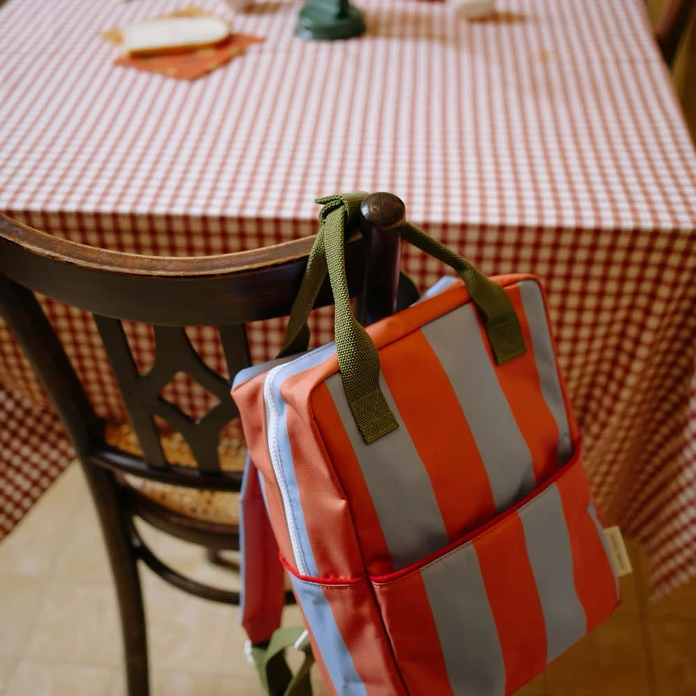 Sticky Lemon backpack medium | lemon tree | stripes | cloud blue + maple whirl
