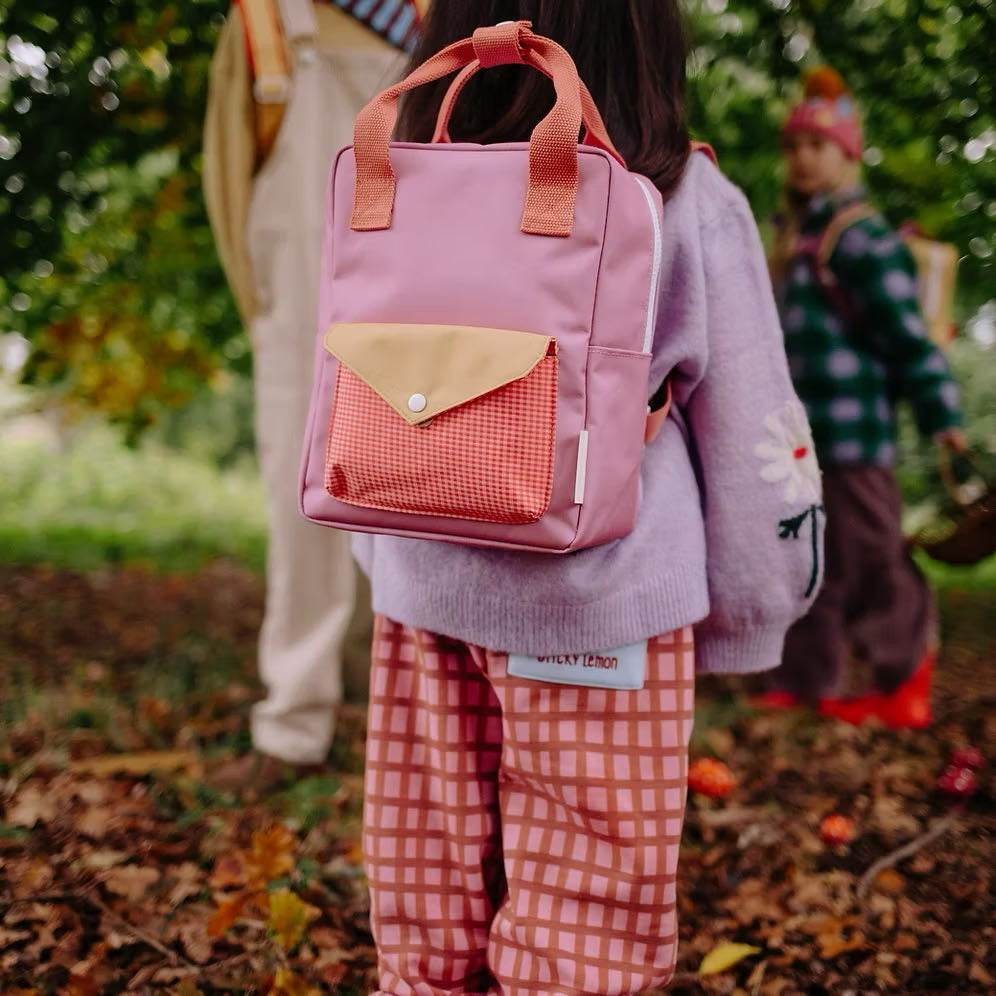 Sticky Lemon backpack small | lemon tree | envelope | rosebay pink