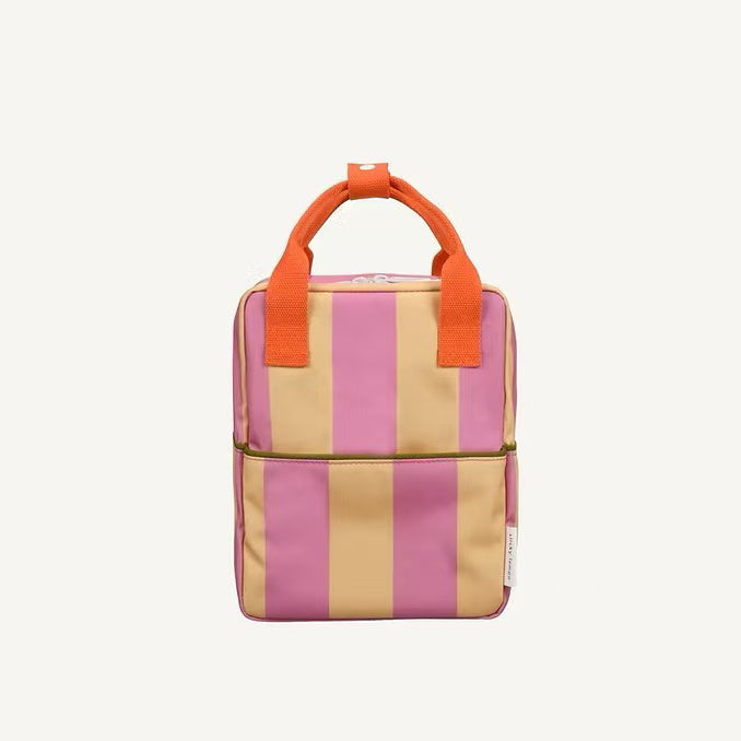 Sticky Lemon backpack small | lemon tree | stripes | rosebay pink + apple juice