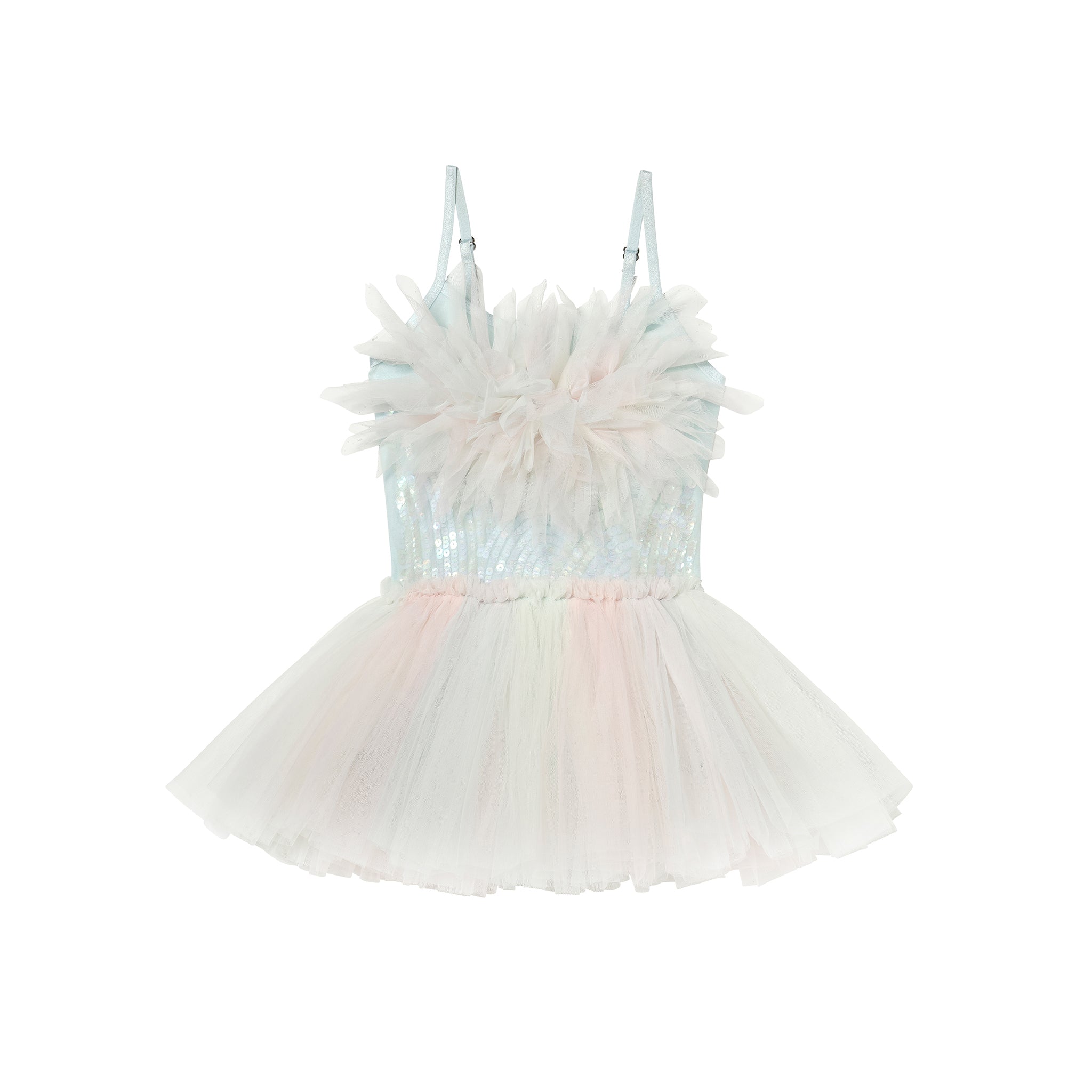 Tutu Du Monde-Bebe Crescent Moon Tutu Dress Diamond Blue Mix