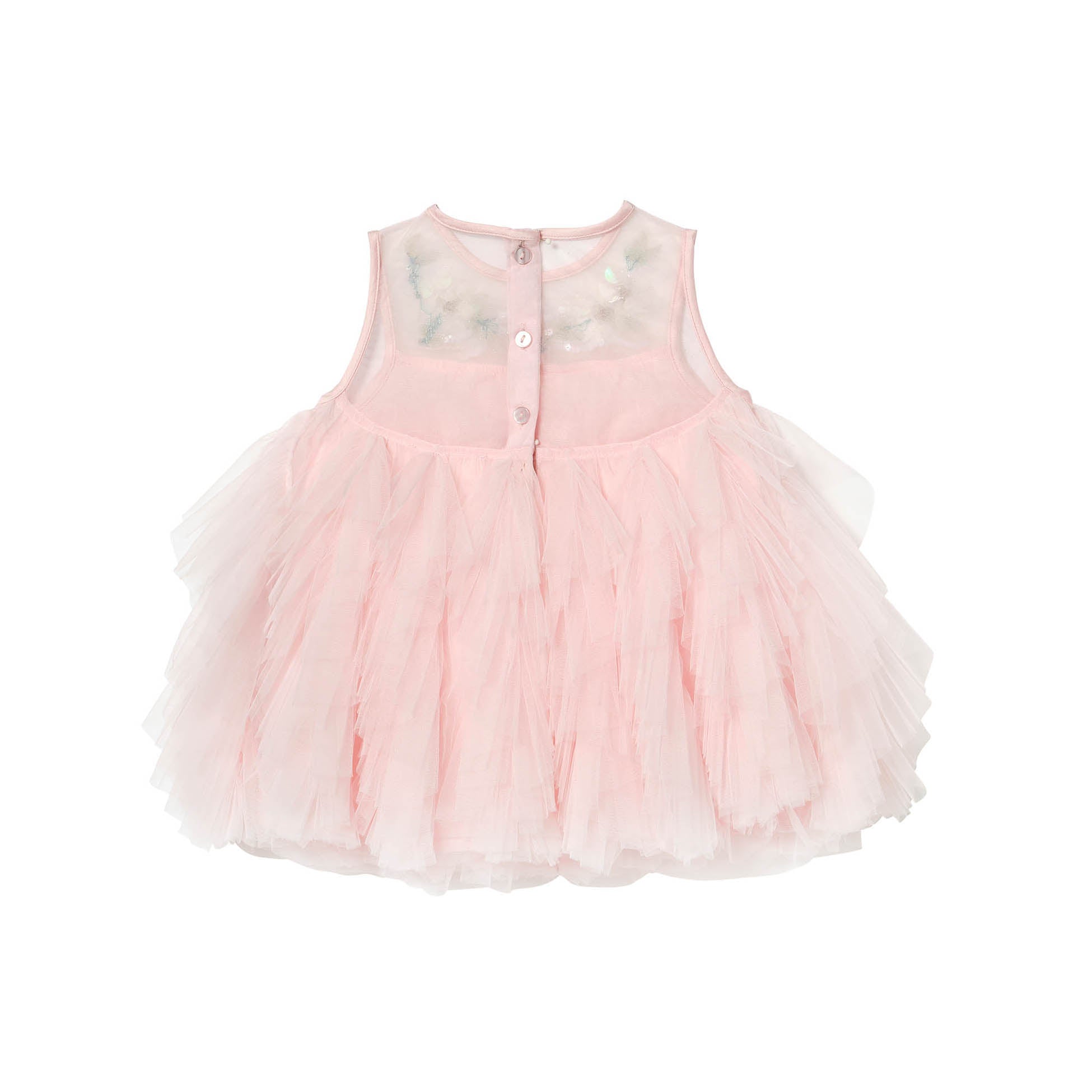 Tutu Du Monde-Bebe Iridescent Muse Tulle Dress Satin Bow