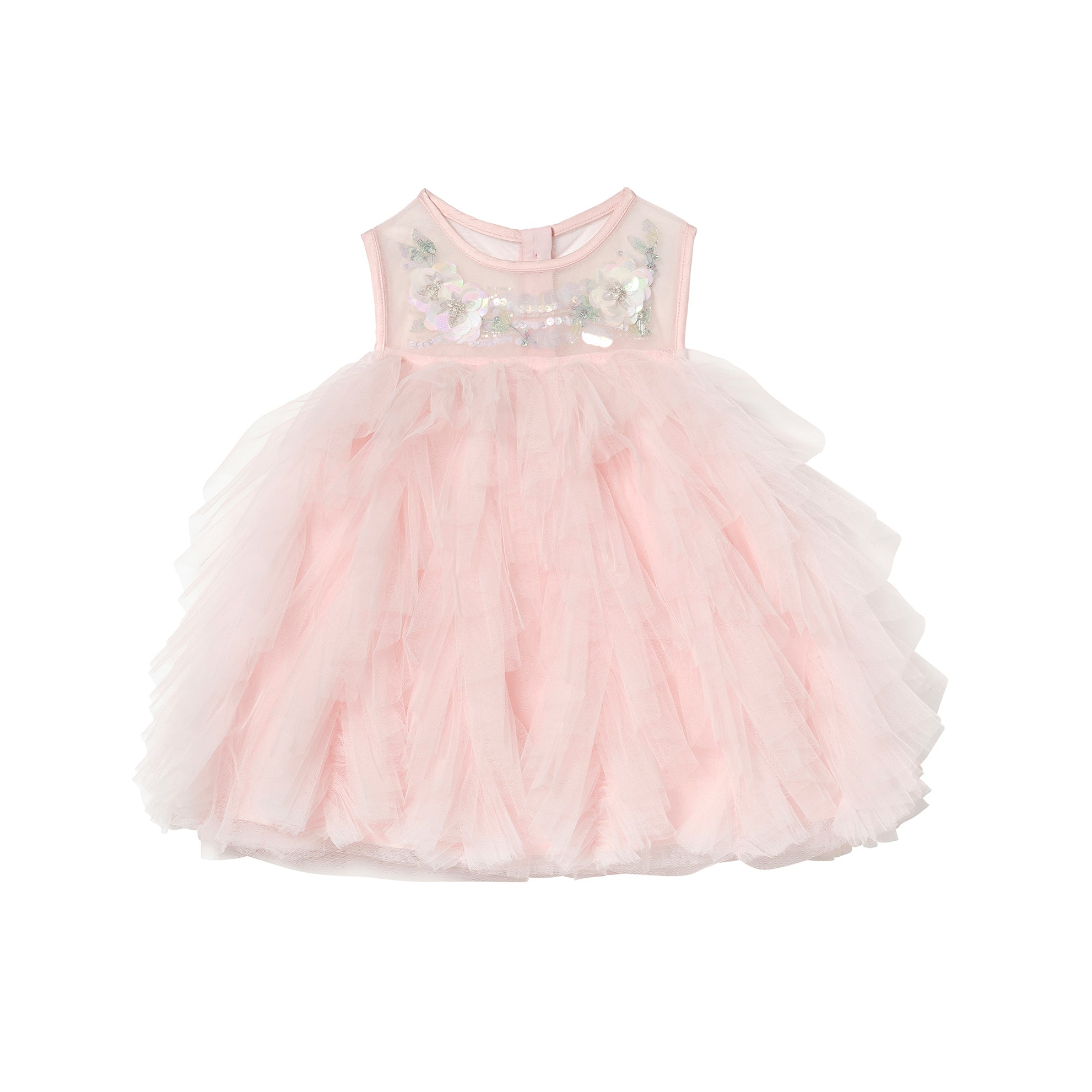 Tutu Du Monde-Bebe Iridescent Muse Tulle Dress Satin Bow
