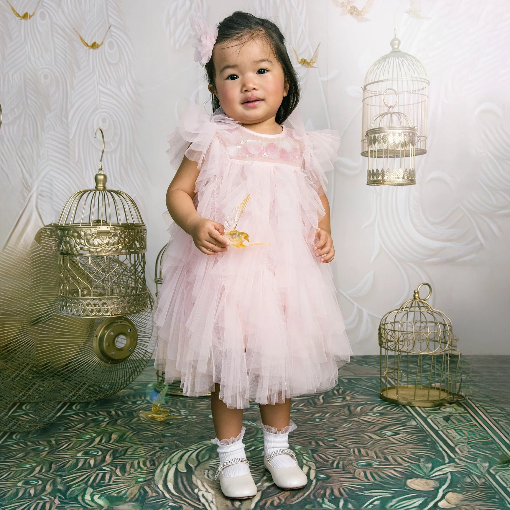 Tutu Du Monde-Bebe Sunset Bliss Tulle Dress Satin Bow