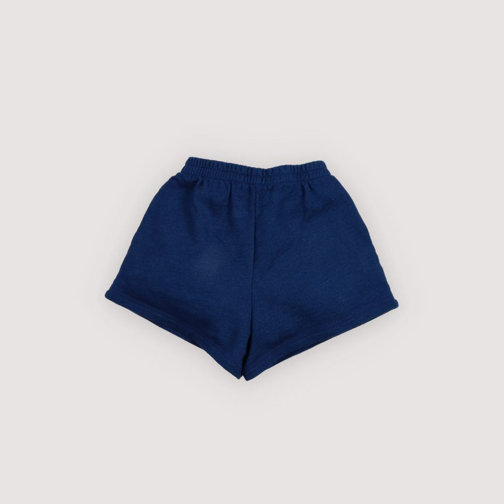The New Society-TNS Logo Short Indigo Denim