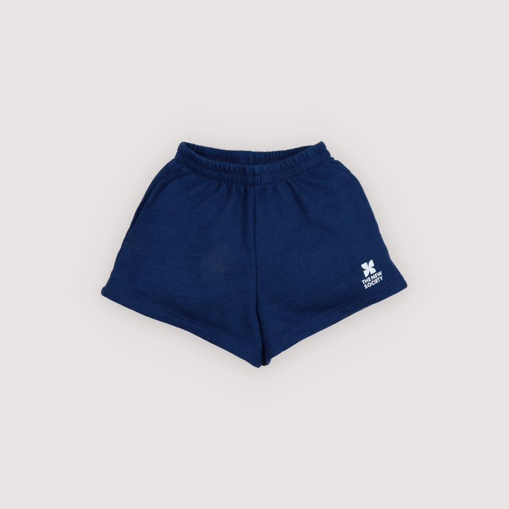 The New Society-TNS Logo Short Indigo Denim