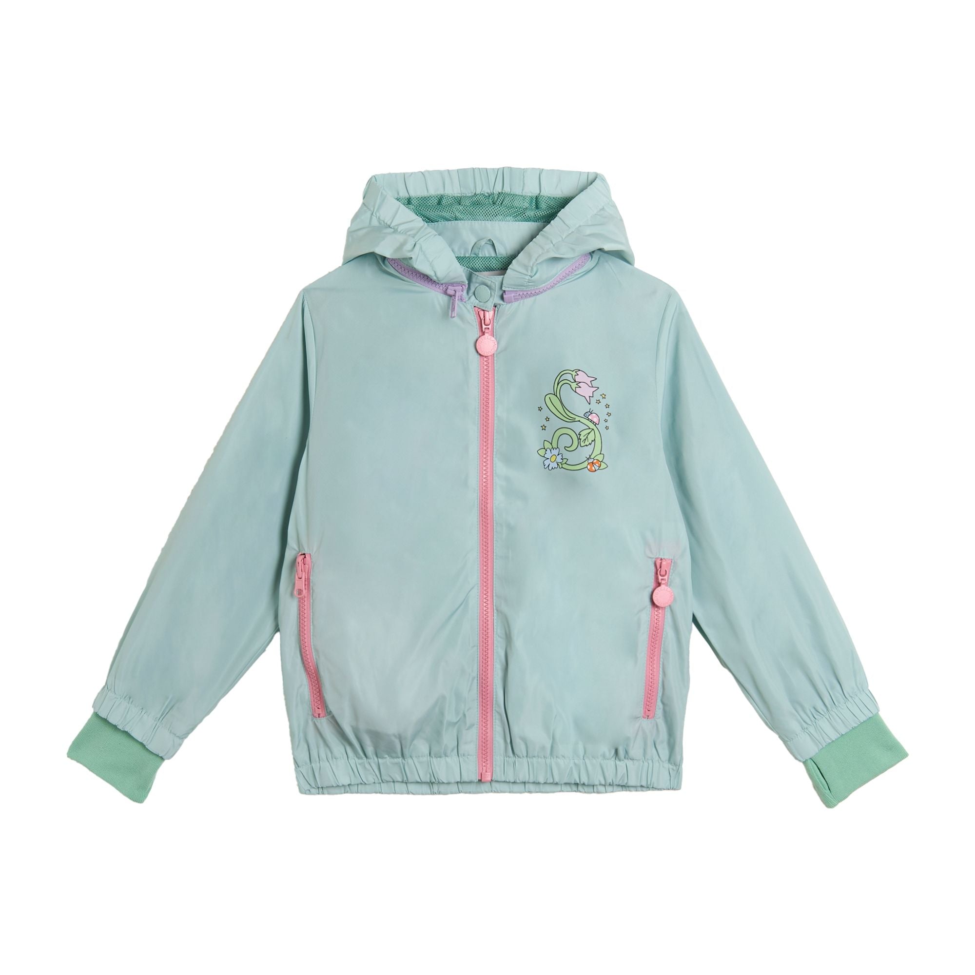 Stella McCartney Kids-Girl Hooded Jacket With S Detail