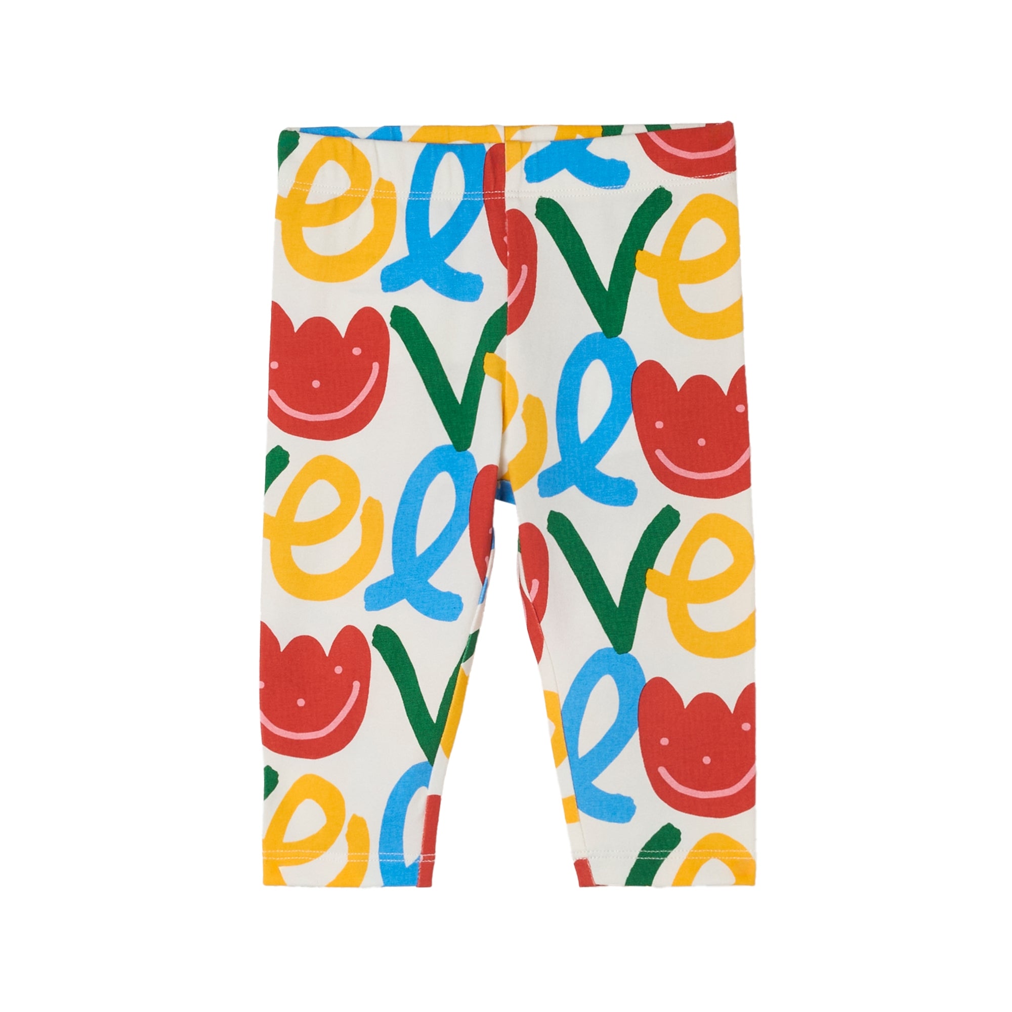 Stella McCartney Kids-Baby Girl Love Print Multicolor Leggings