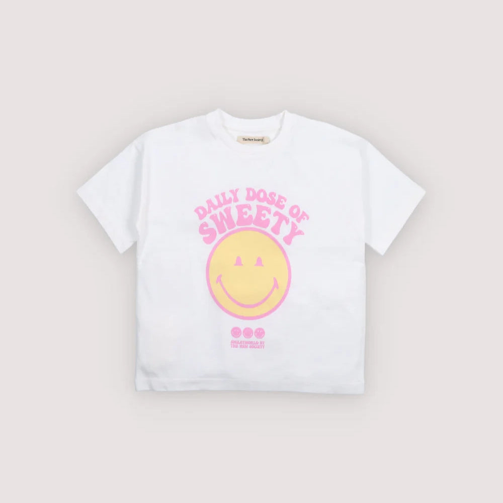 The New Society-Smiley T-Shirt Smiley Pure Cloud