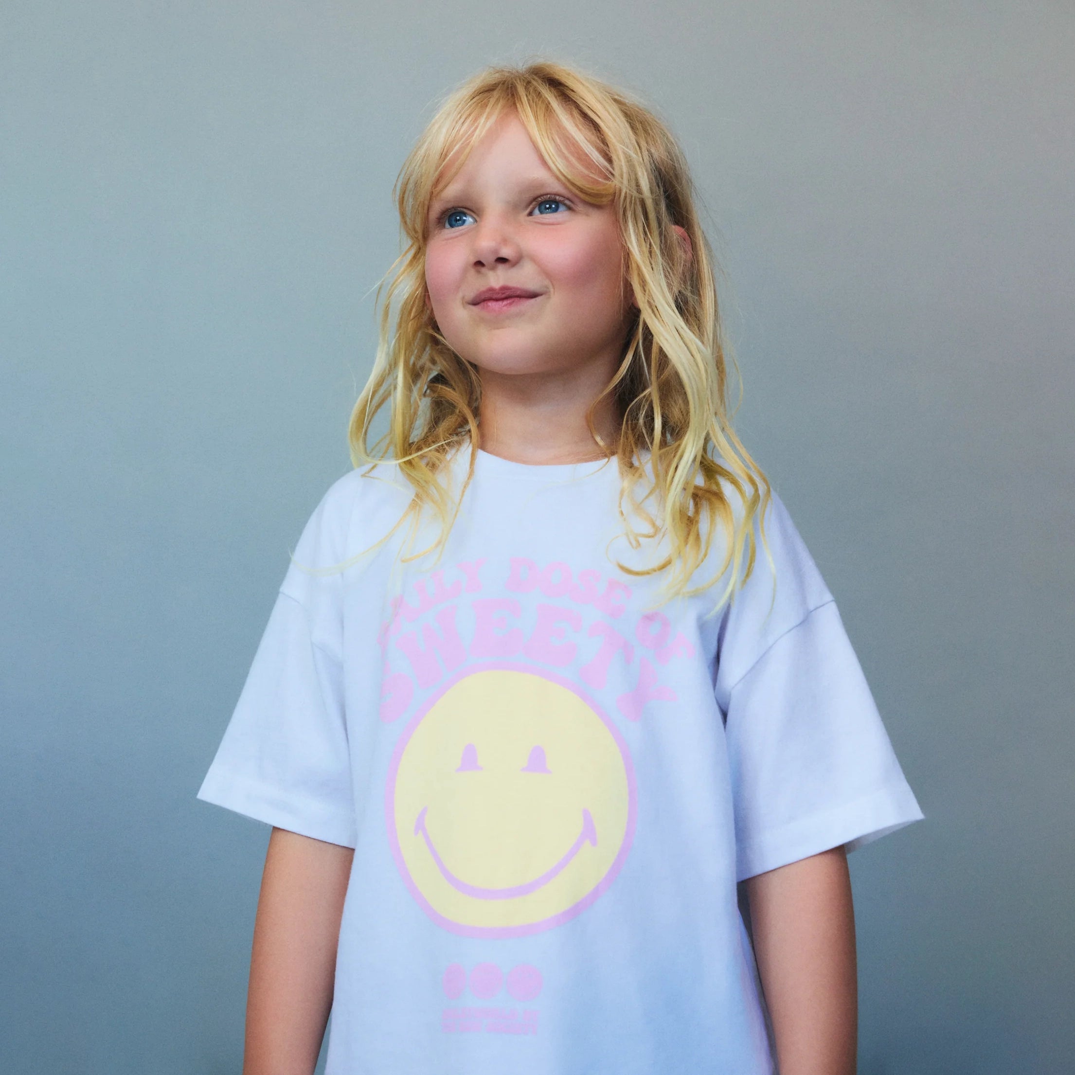 The New Society-Smiley T-Shirt Smiley Pure Cloud