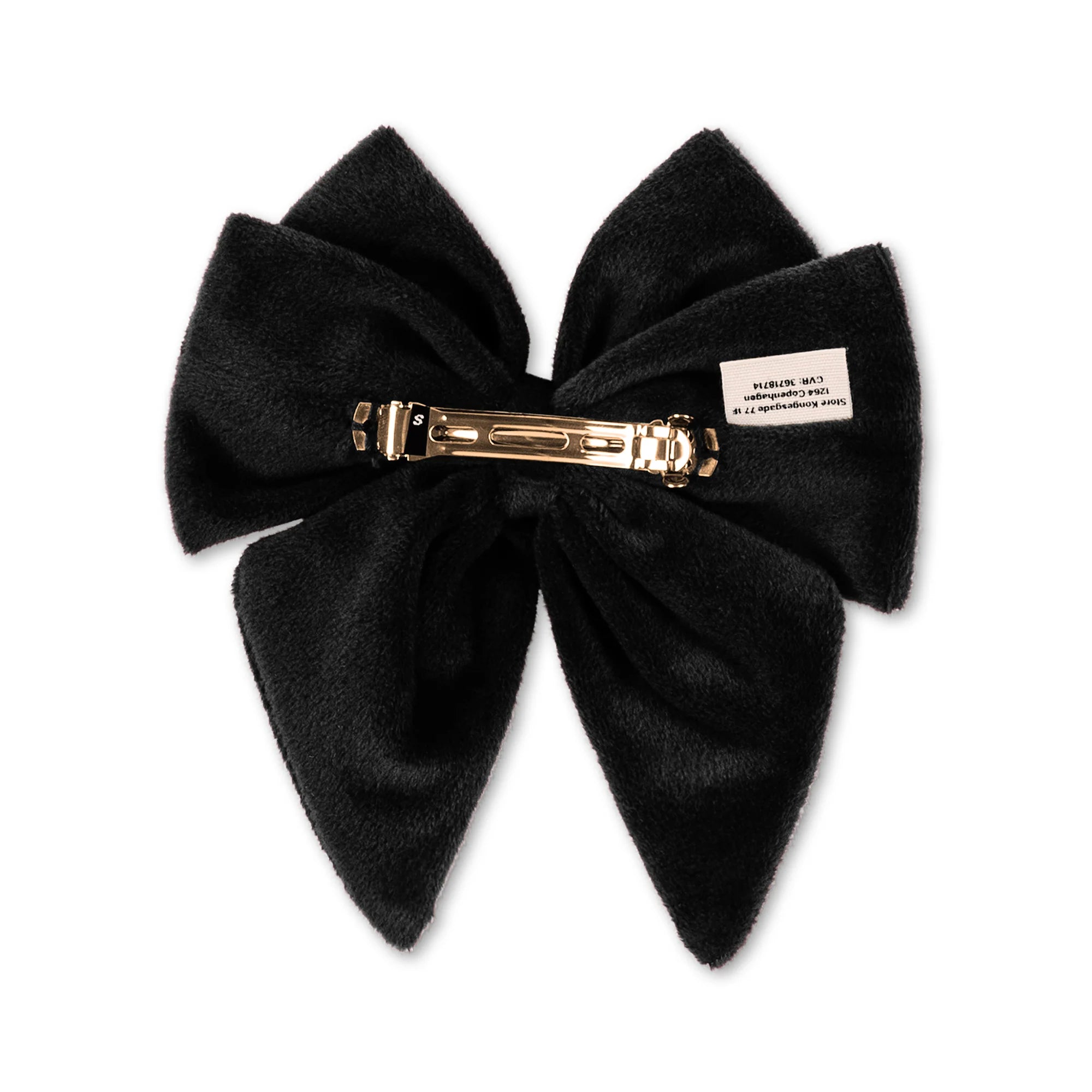VELVET BOWIE HAIR CLIP-black CHRISTMAS
