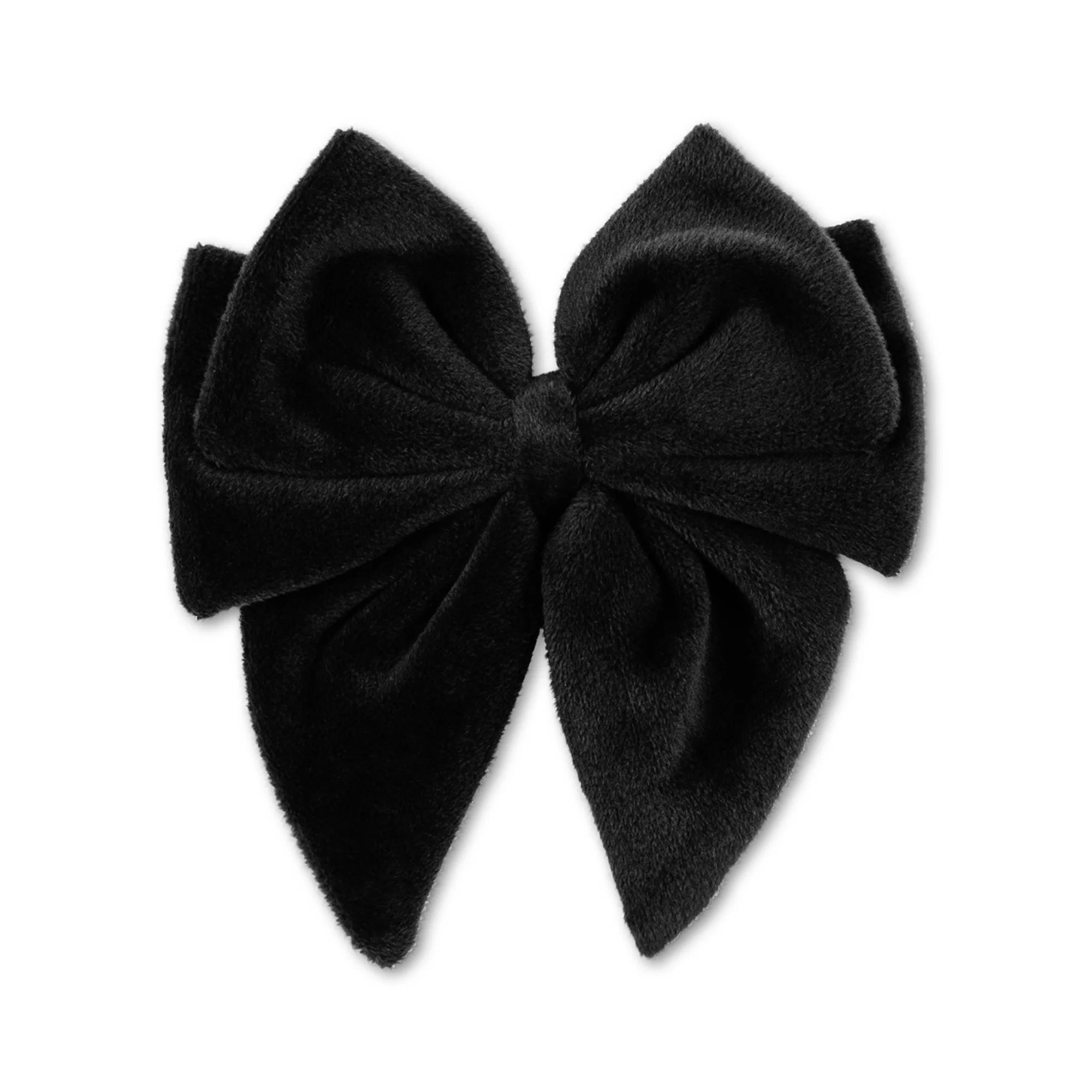VELVET BOWIE HAIR CLIP-black CHRISTMAS