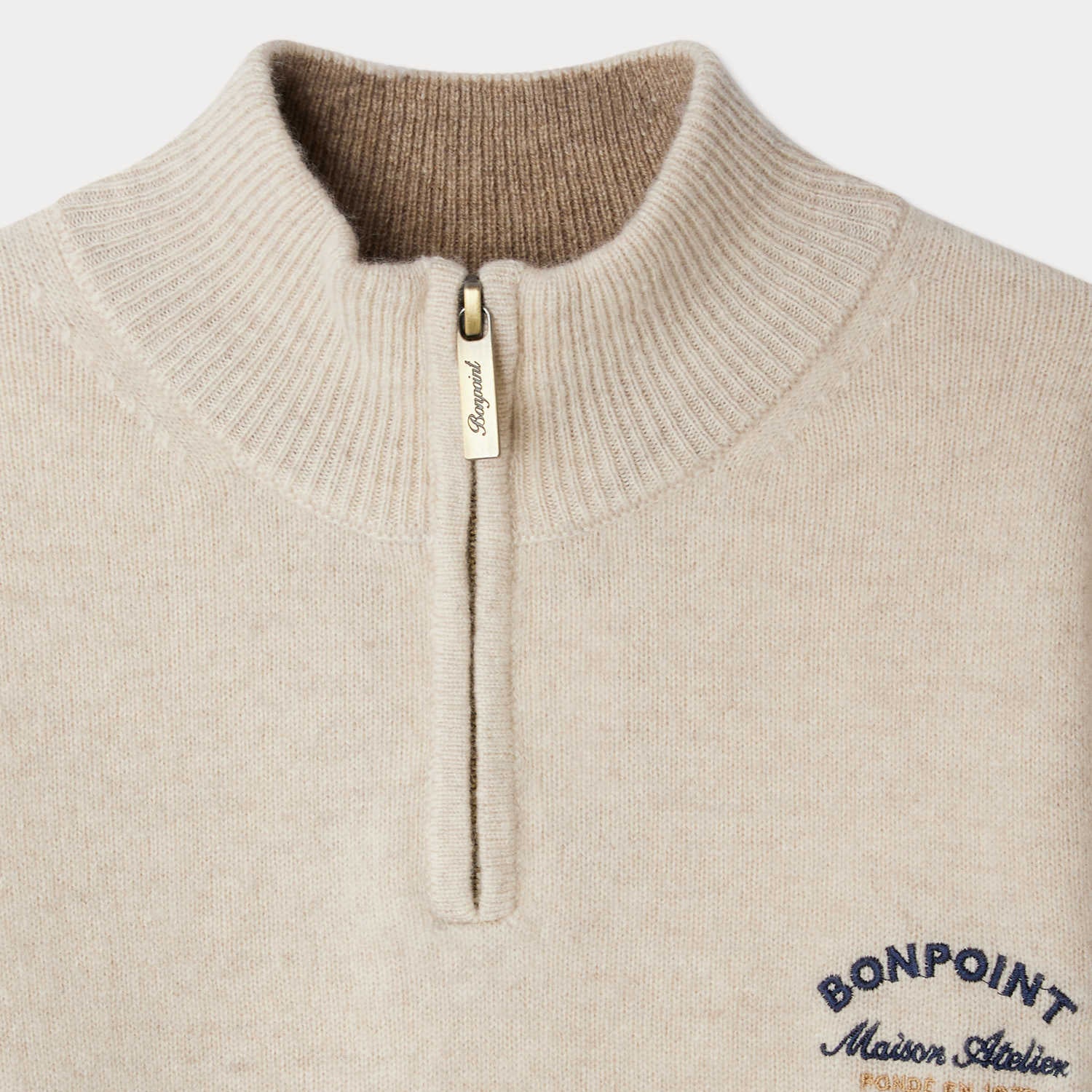 Bonpoint-Gert cashmere sweater with trucker collar