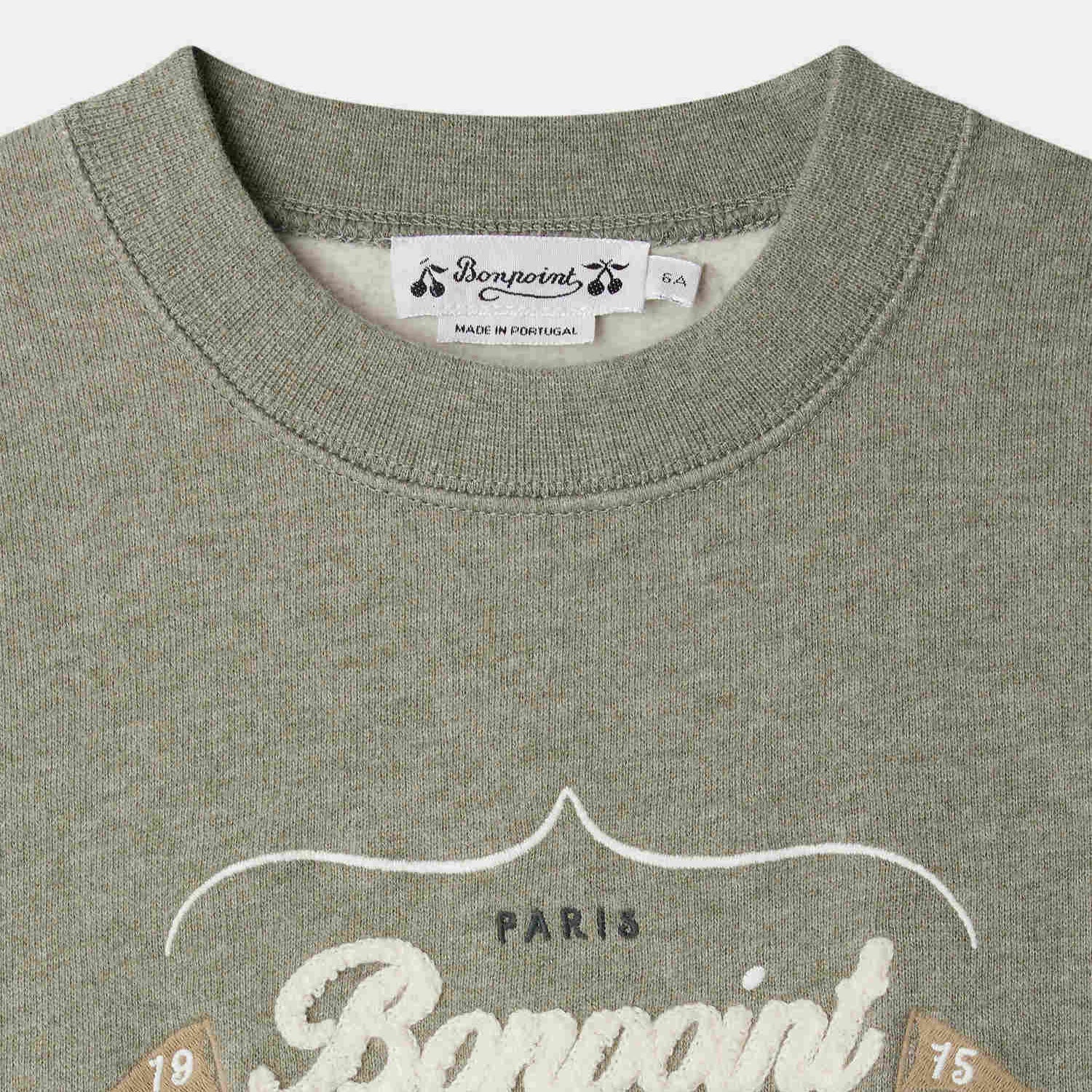 Bonpoint-Tonino sweatshirt with Bonpoint Heritage logo embroidery