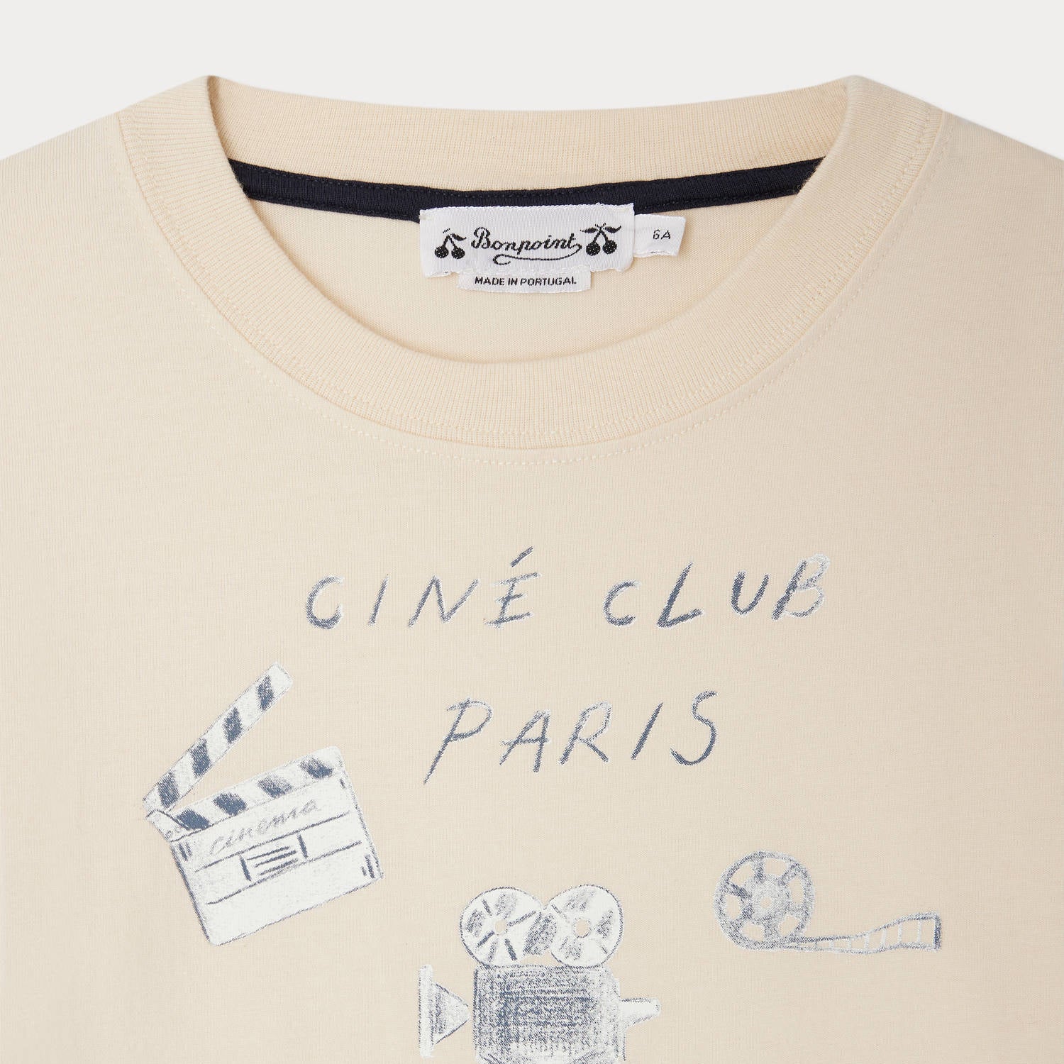 Bonpoint-T-SHIRT TADDA UPB VANILLE