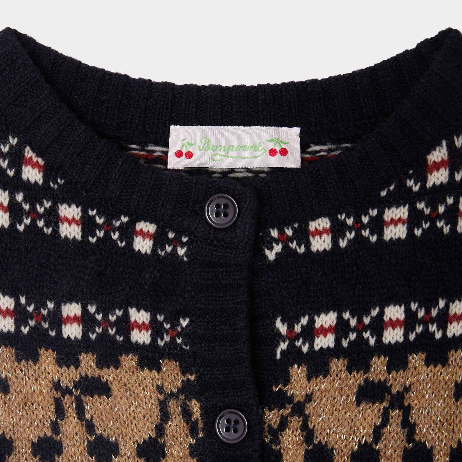 Bonpoint-Janou sleeveless wool cardigan