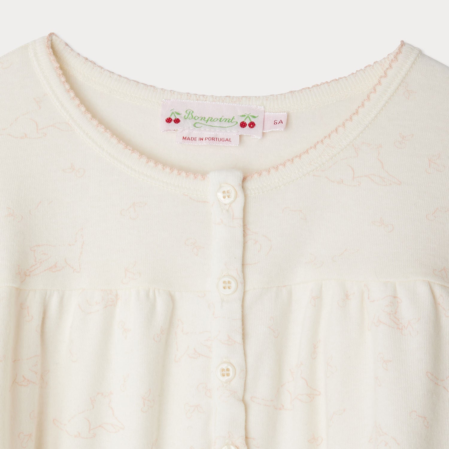 Bonpoint-Jucie two-piece printed organic cotton pajamas