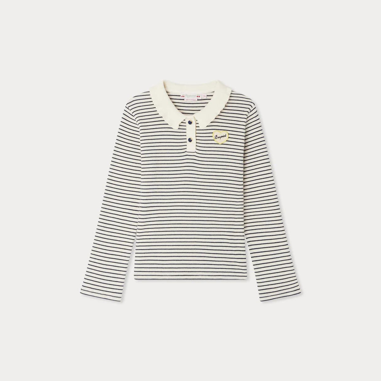 Bonpoint-Juanna Polo Shirt With Collar In Organic Cotton