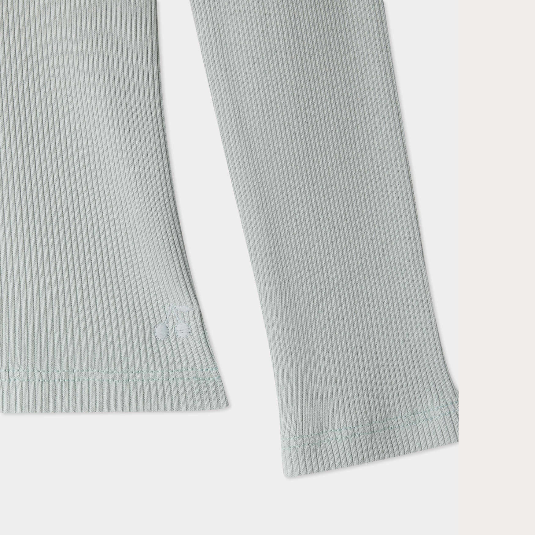 Bonpoint-Tahiti organic cotton turtleneck t-shirt in green