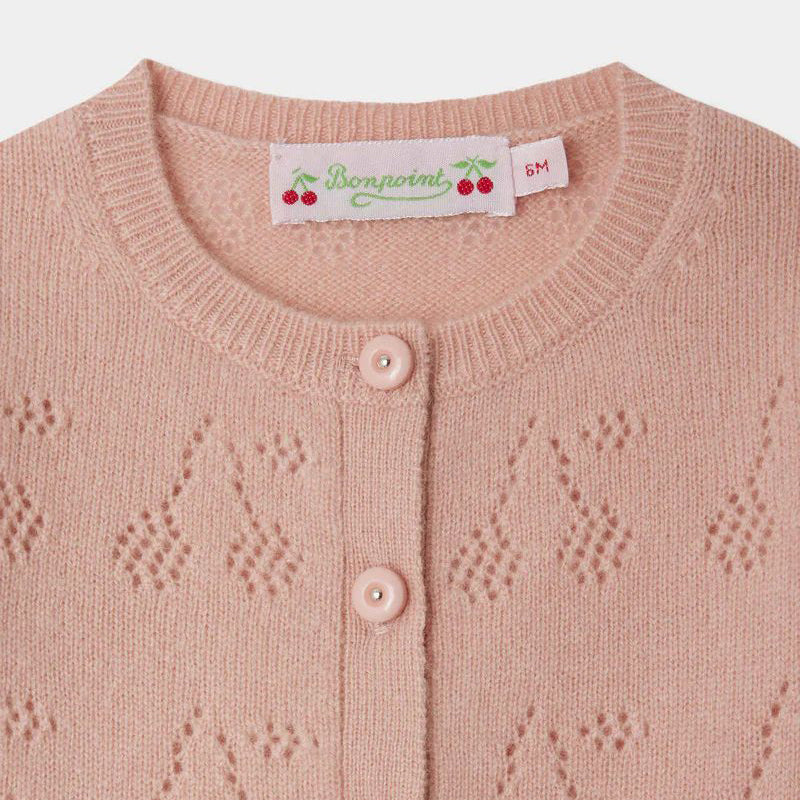 Bonpoint-Gwenoli pink cashmere cardigan