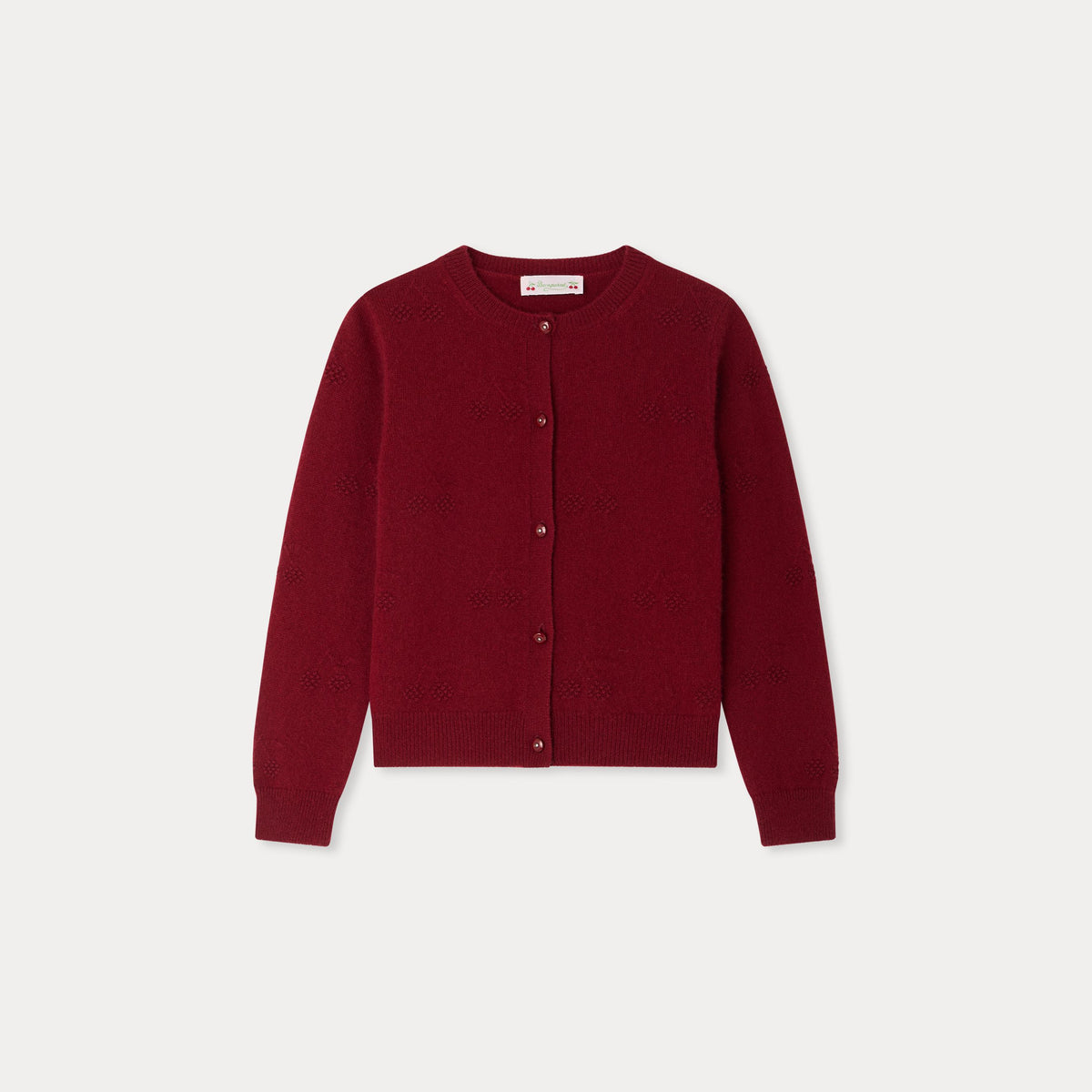 Bonpoint-Cardigan Manon Bordeaux