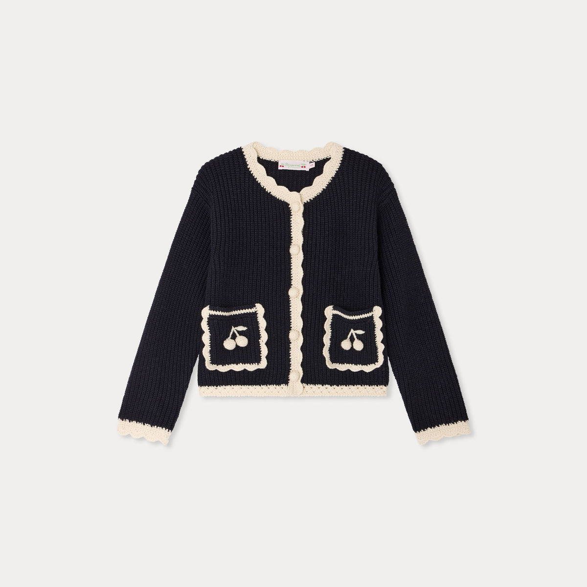 Bonpoint-Cardigan Marlys Marine