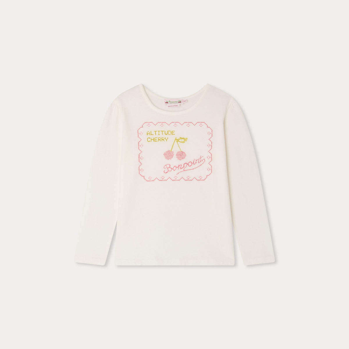 Bonpoint-T-Shirt Gracieuse Upb Blanc Lait