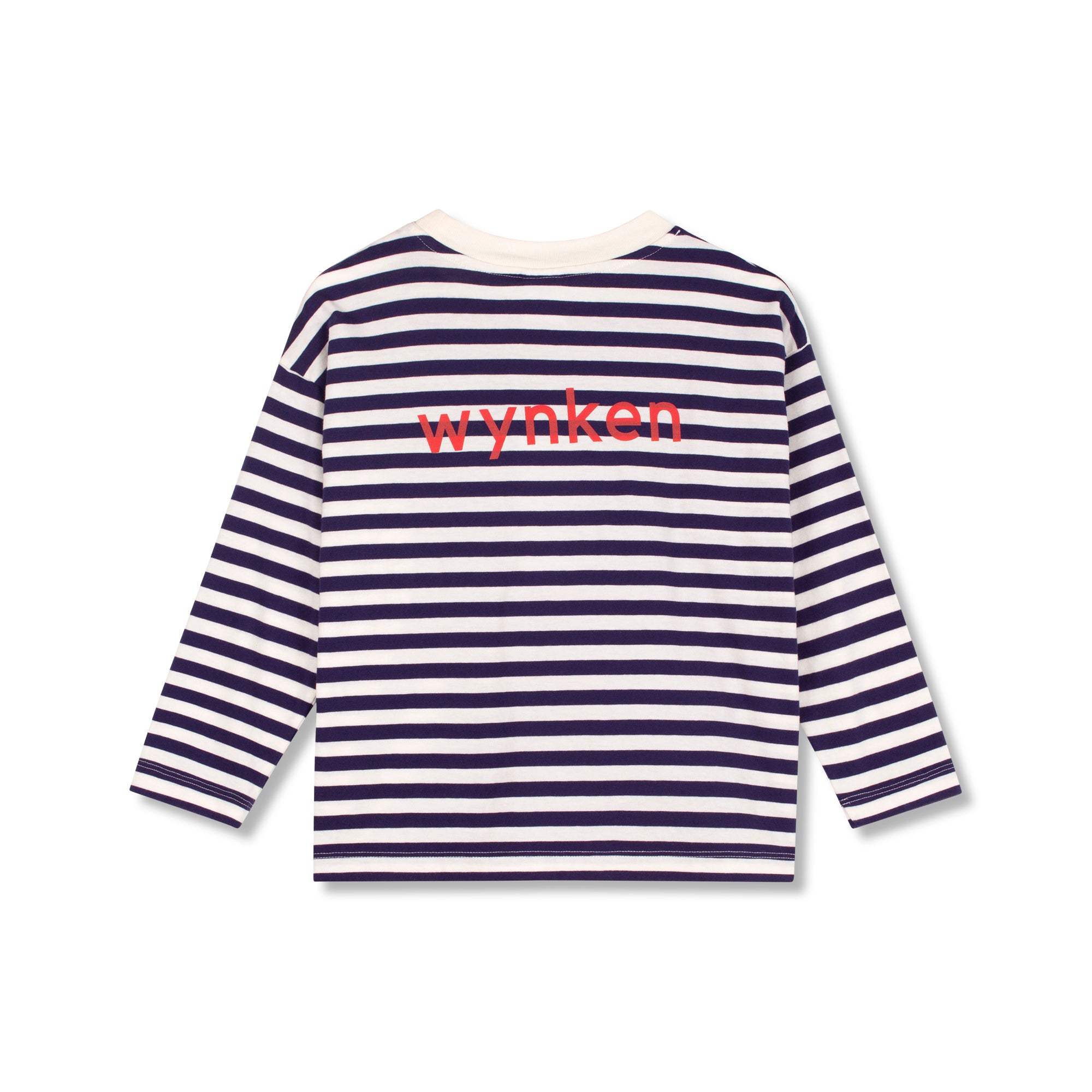Wynken-Kids Wynken Long Sleeve Pocket Tee Organic Cotton Night Navy / Ecru