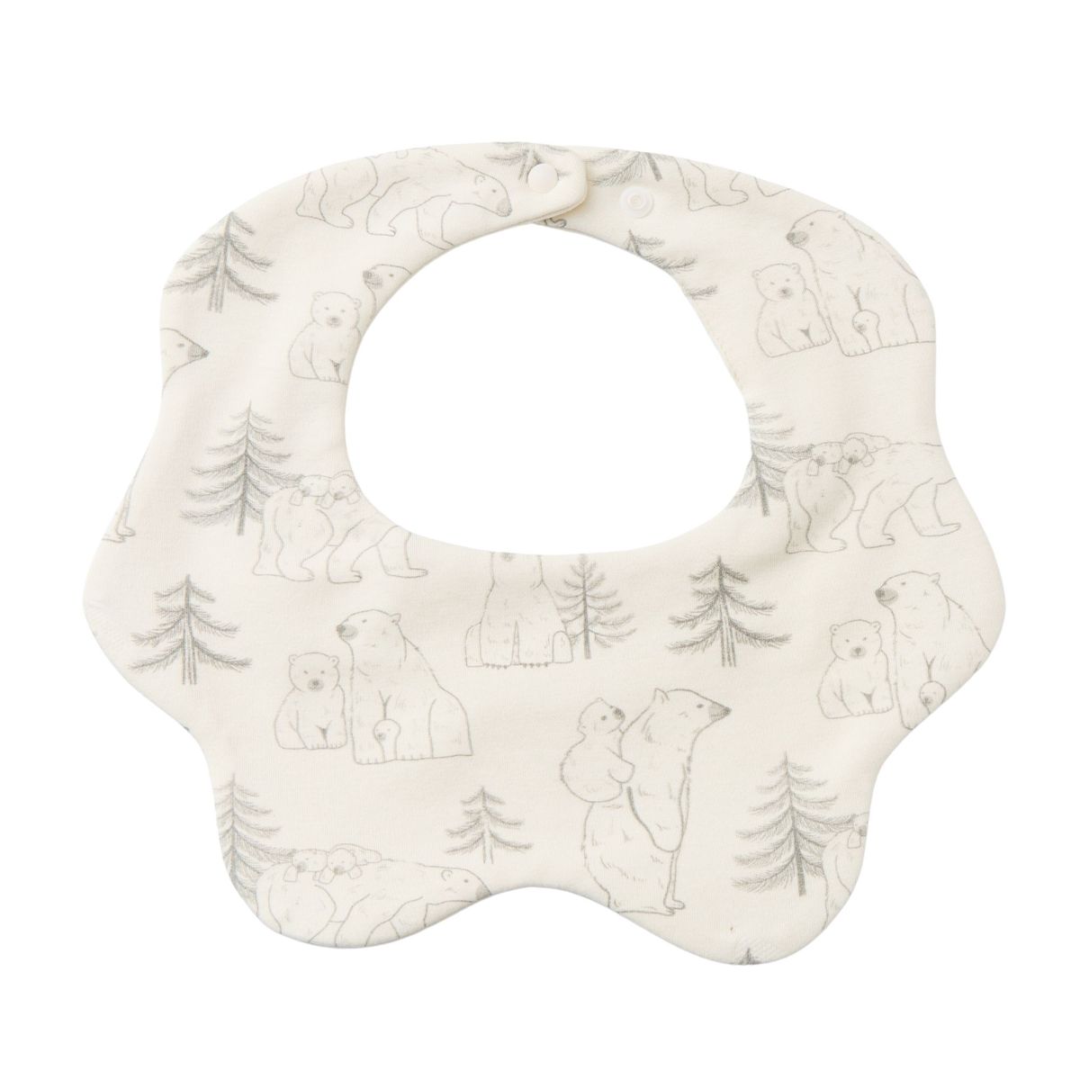 Blara Organic House-Wavy Bib Polar Bear Family