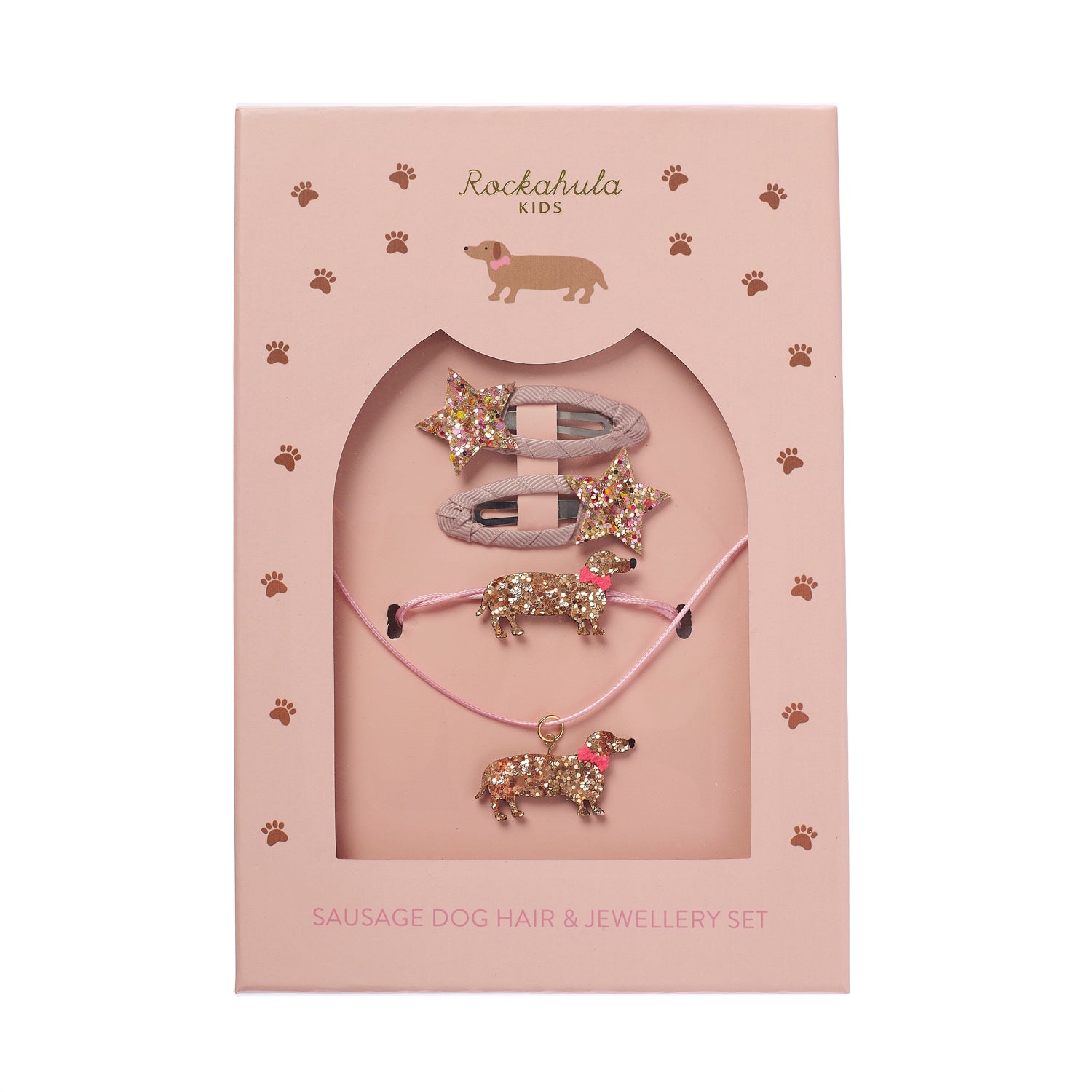 Rockahula-Sausage Dog Hair & Jewellery Set
