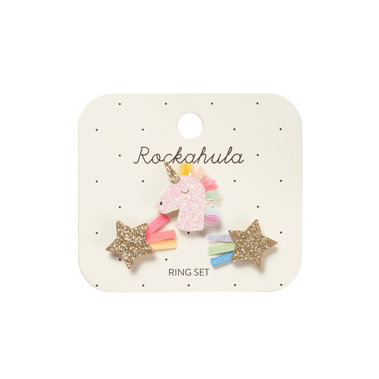 Rockahula-Rainbow Unicorn Ring Set