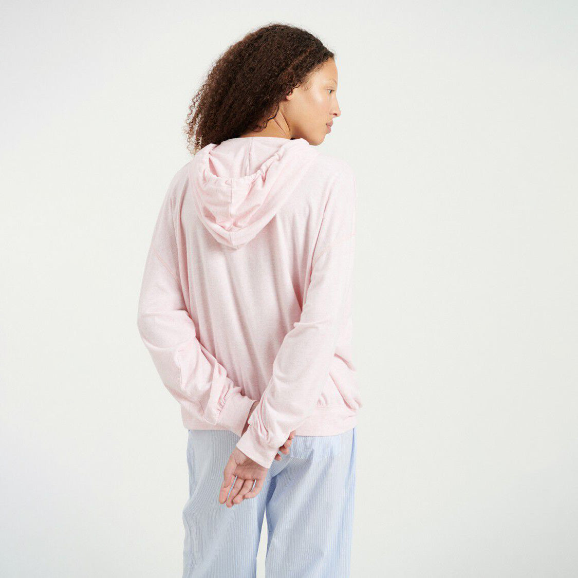 American Vintage-Women Sweat ML Capuche Zippe Ypawood Glacage Chine