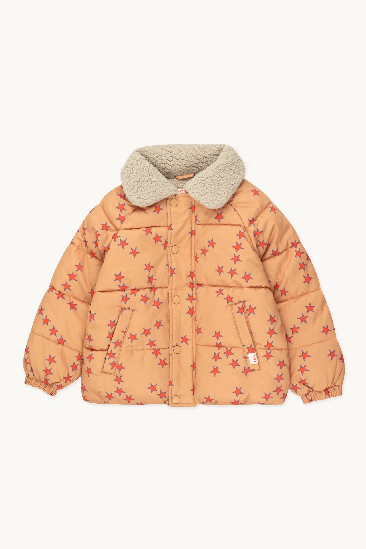 TINY STARS SHORT PADDED JACKET ALMOND NEW ARRIVAL