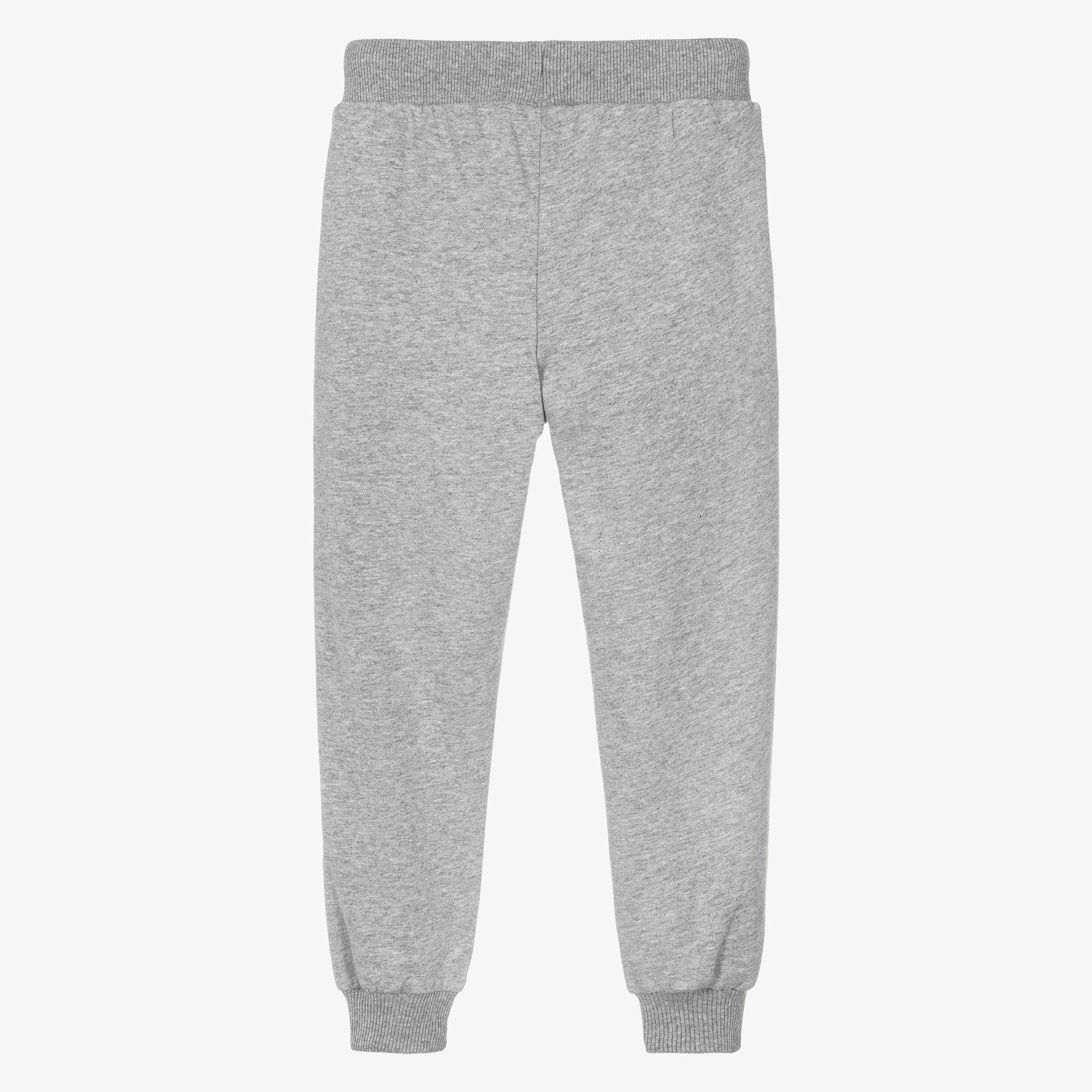 Moschino-Kids Grey Marl Teddy Bear Logo Joggers