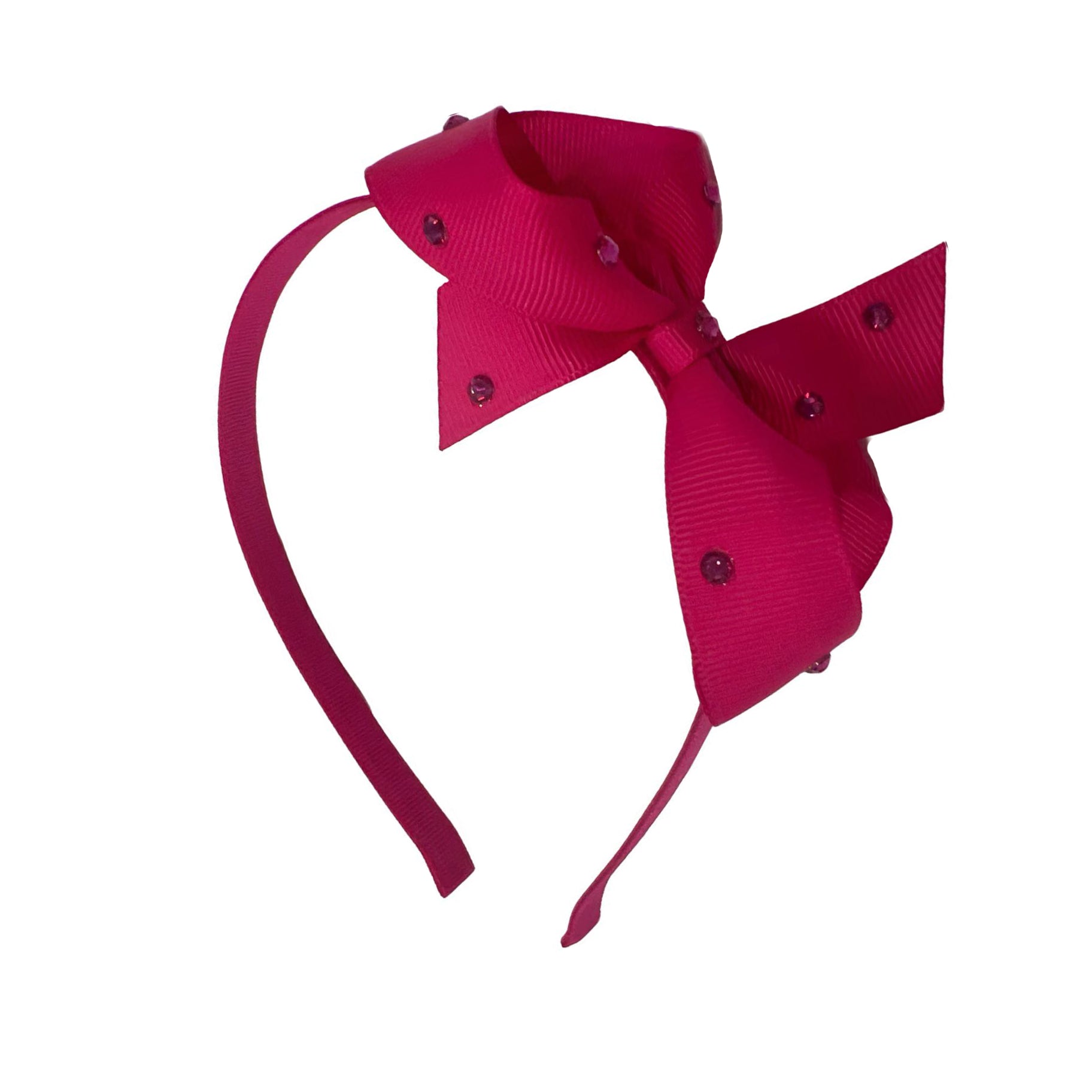 Olilia-Medium Classic Hard Headband-Fuchsia