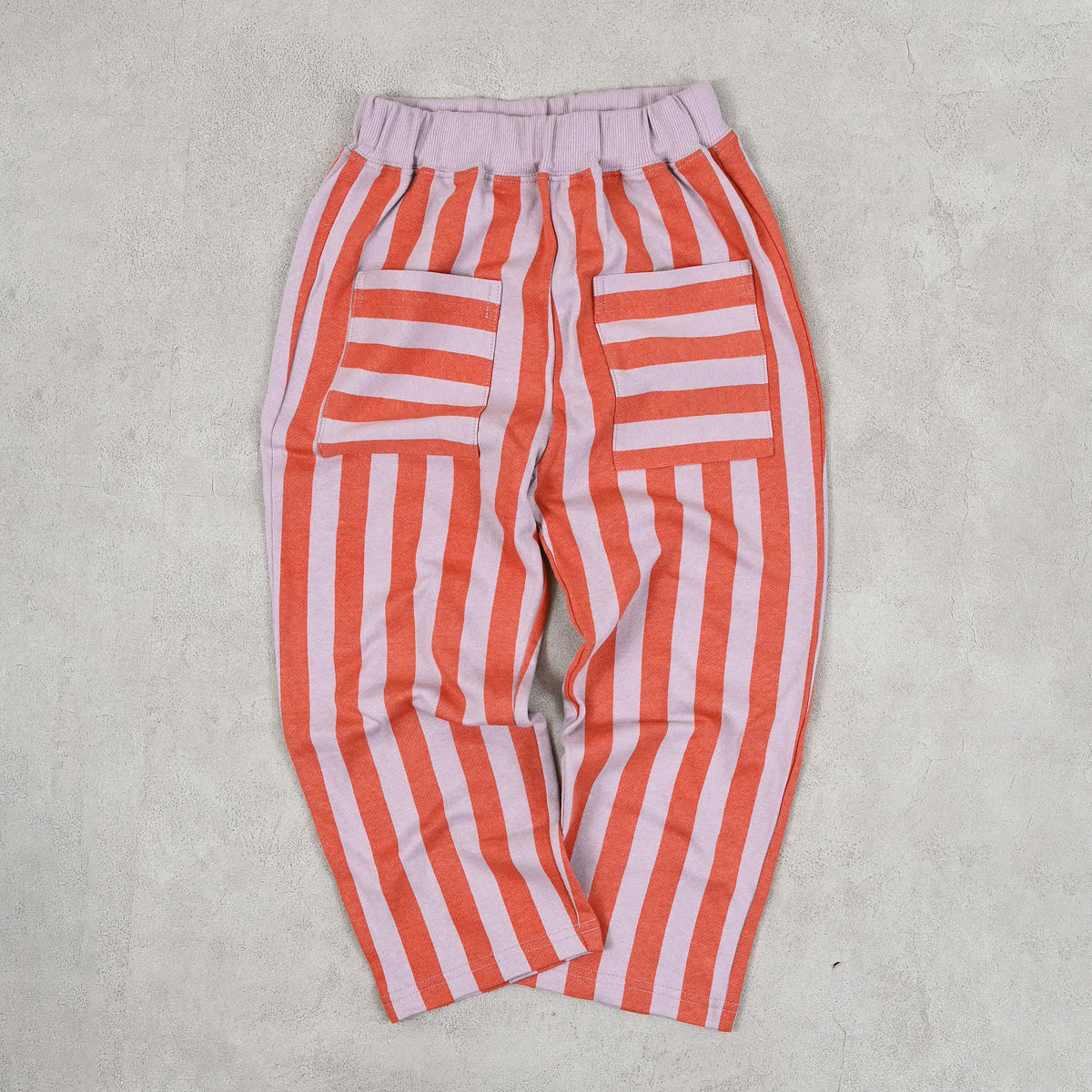 Markey's-Mini Fleece Stripe Long Pants Orange Stripe