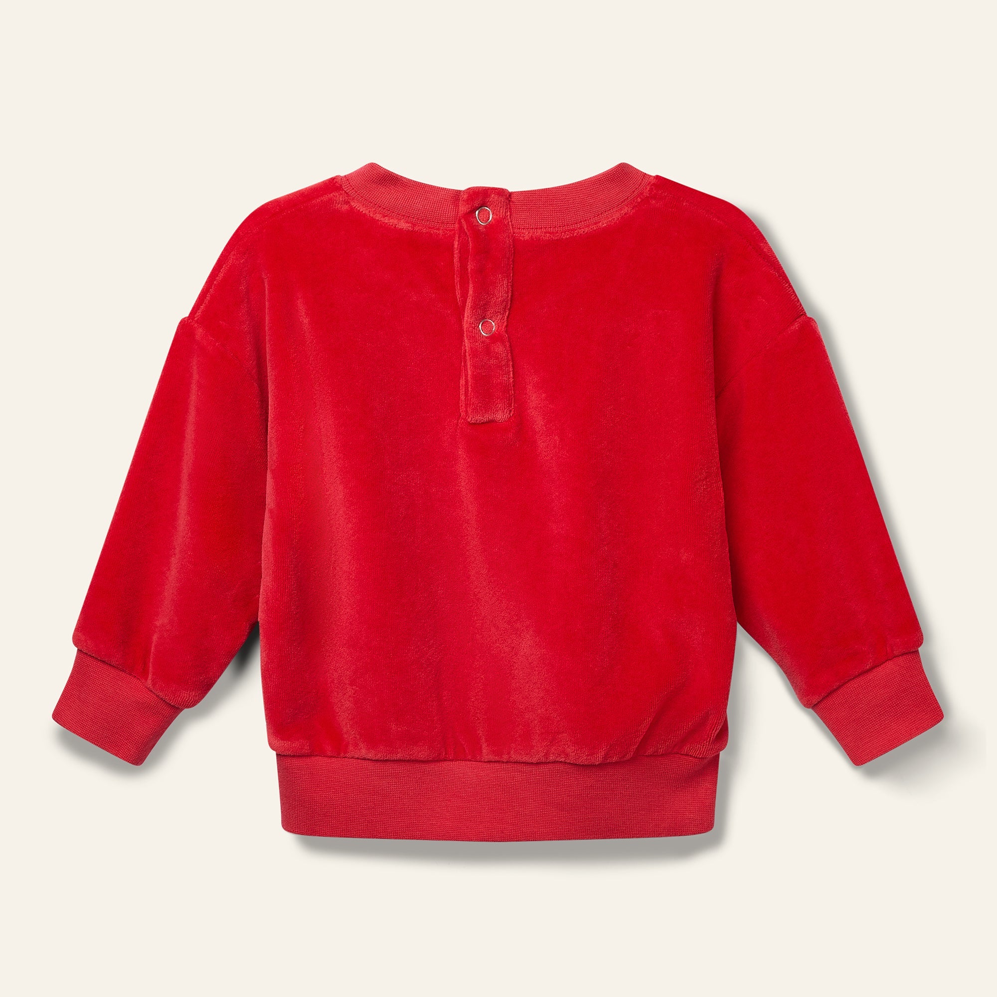Wynken-Mini Wynk Sweat Ladybird Red Velour